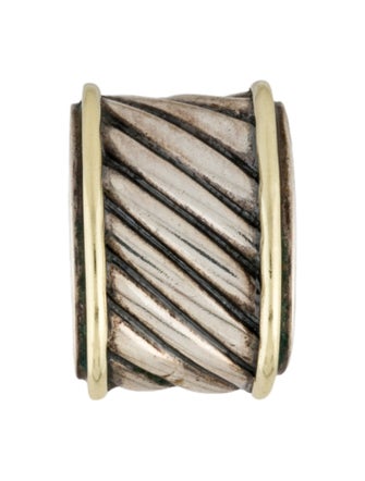 David Yurman Two-Tone Cable Clip-On Earrings