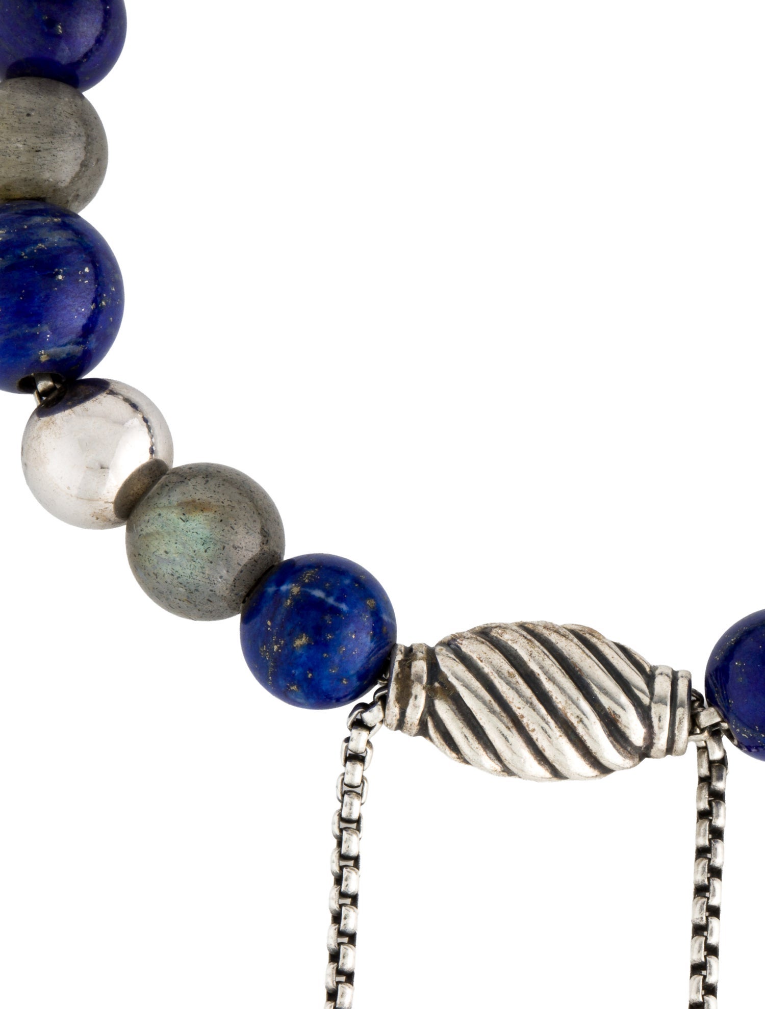 David Yurman Pearl, Lapis Lazuli & Labradorite Spiritual Bead Bracelet