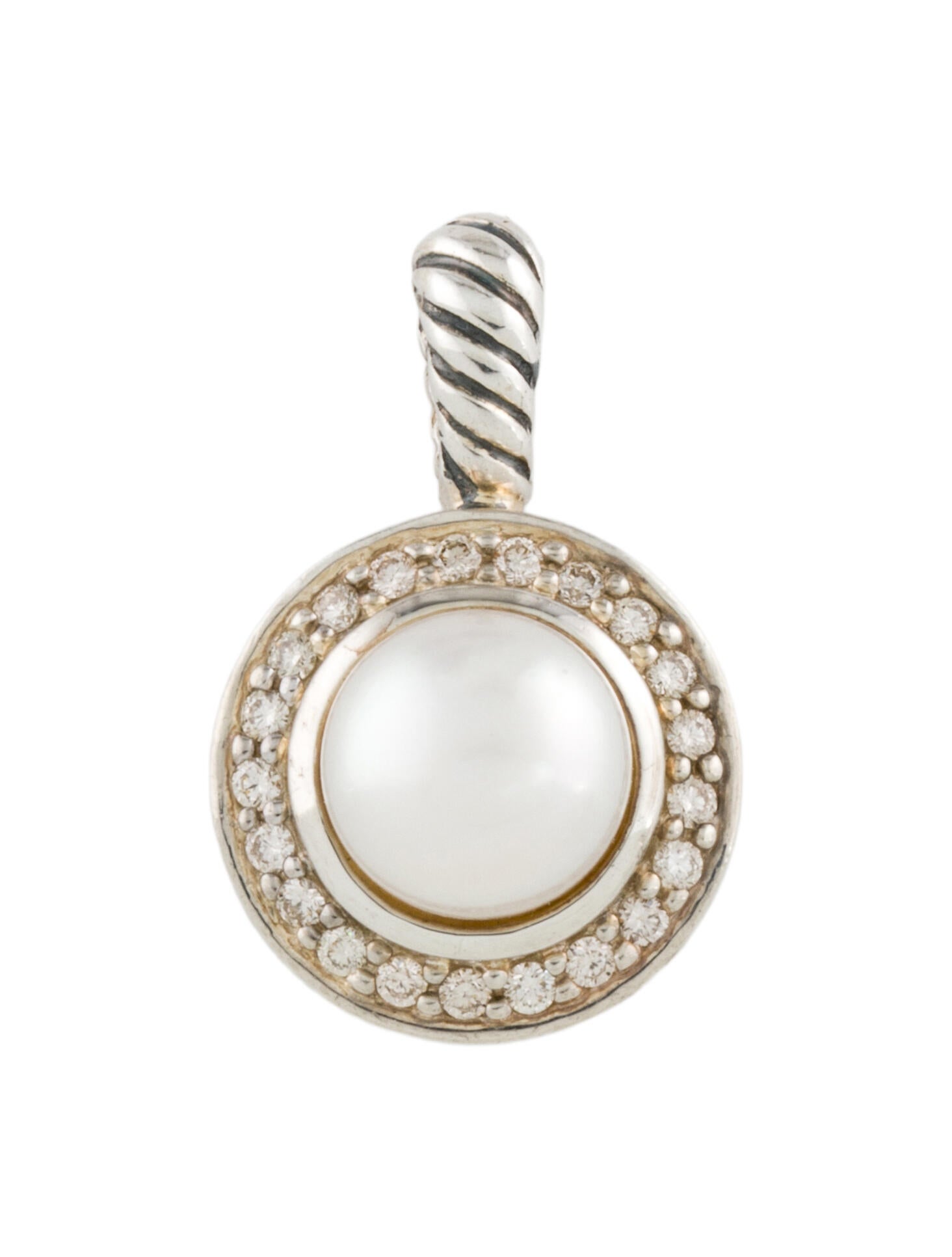 David Yurman Pearl & Diamond Petite Cerise Pendant