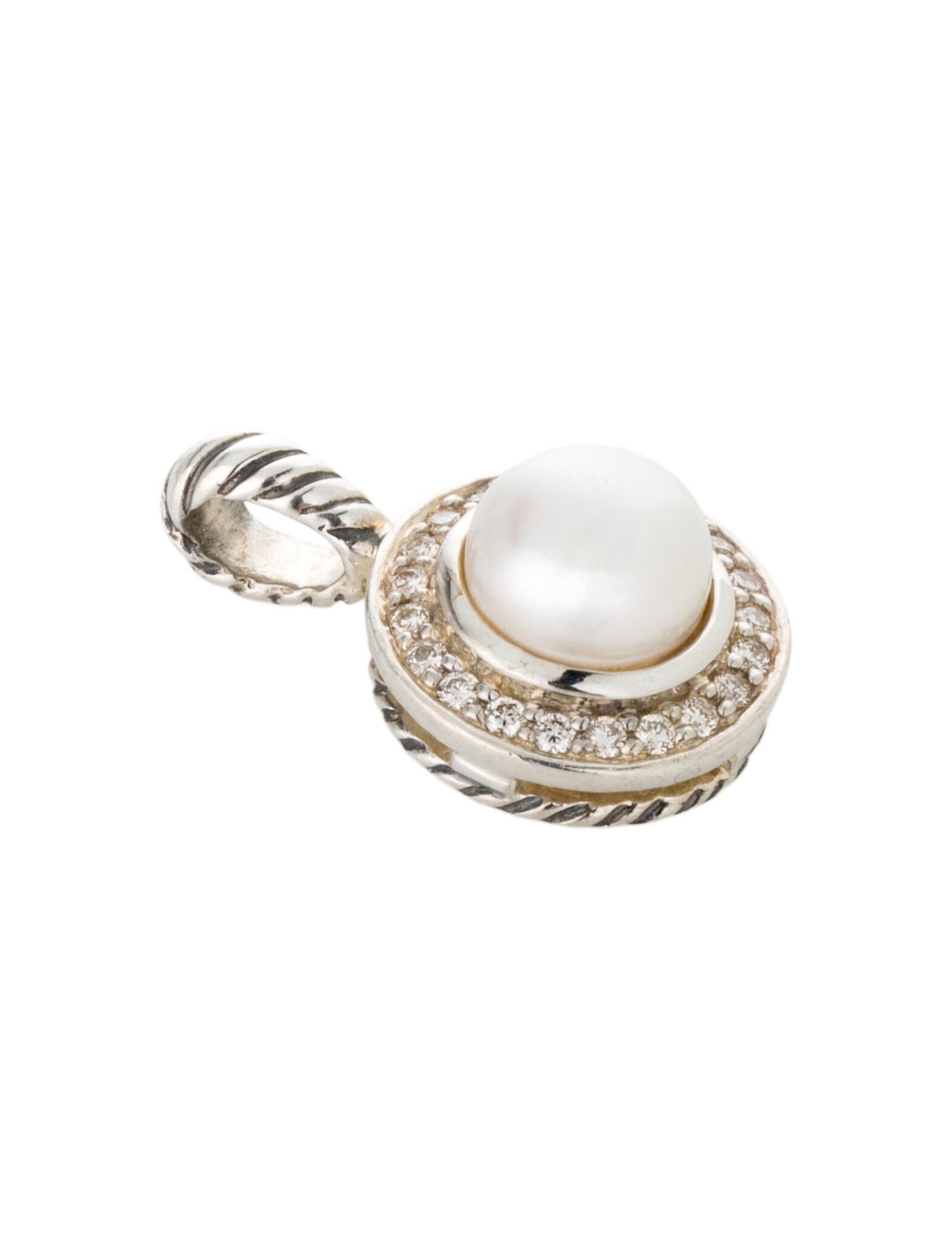 David Yurman Pearl & Diamond Petite Cerise Pendant