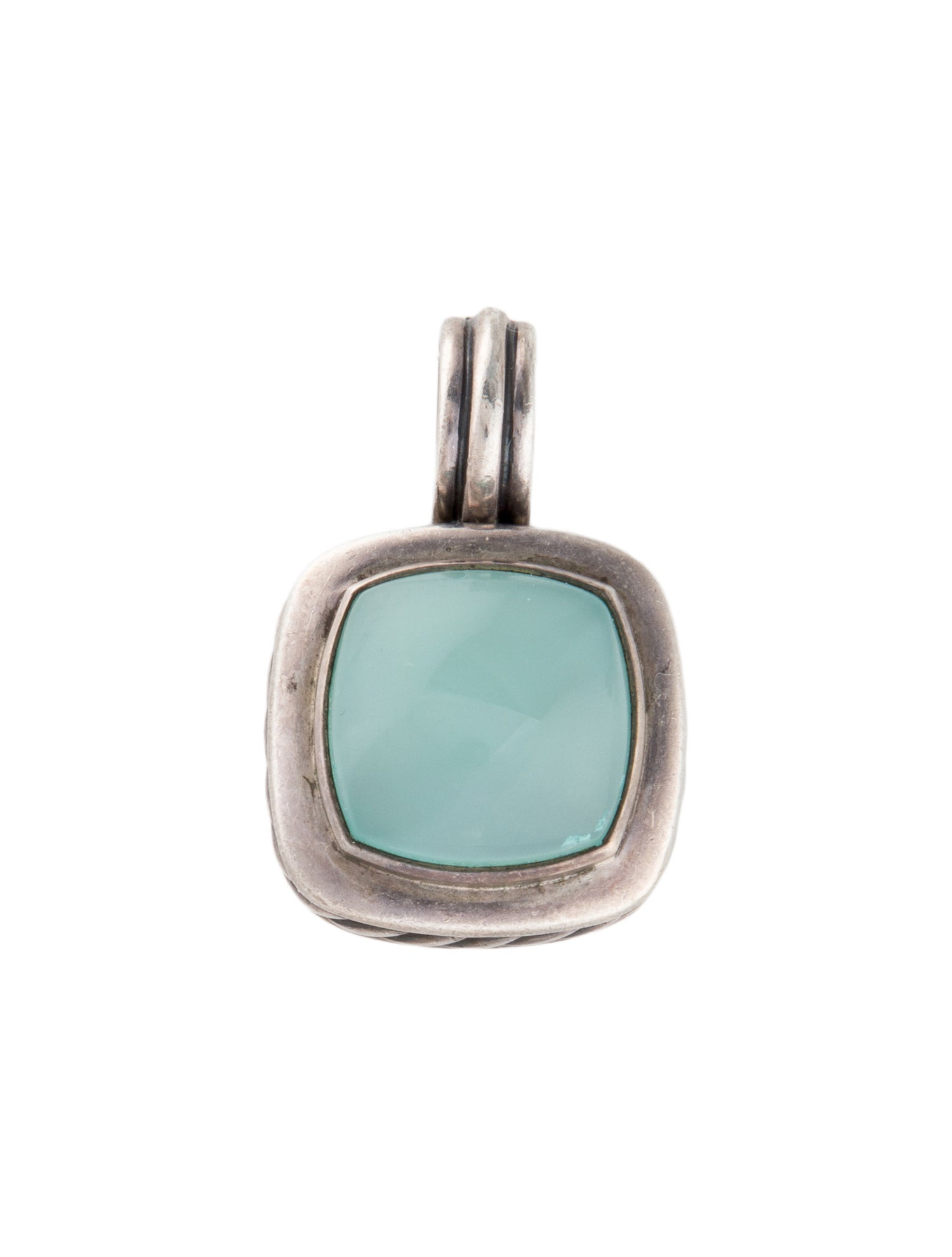 David Yurman Chalcedony Albion Enhancer Pendant