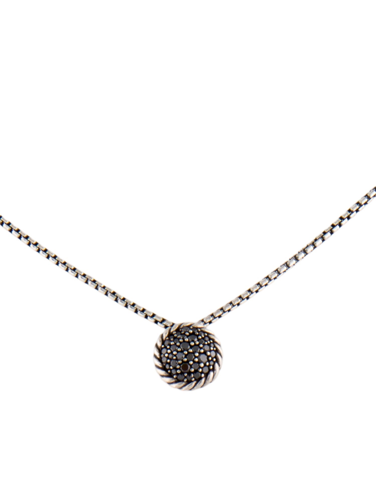 David Yurman Diamond Pendant Necklace