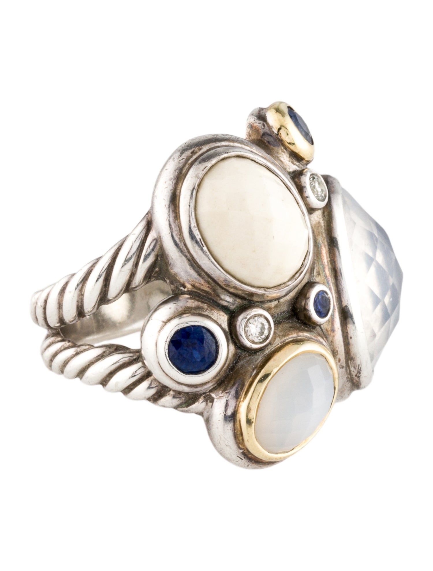 David Yurman Multi-Stone Mosaic Ring
