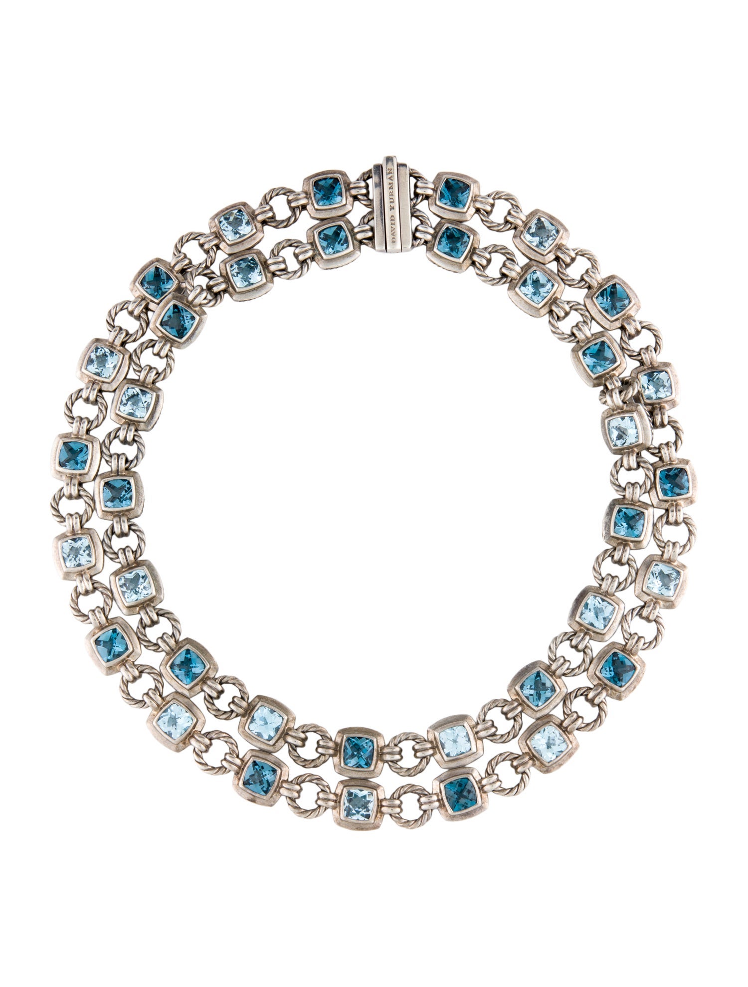 David Yurman Topaz Albion Double Strand Choker