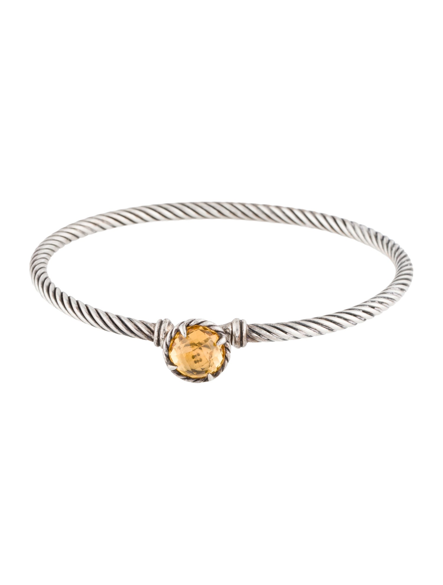 David Yurman Citrine Chatelaine Bangle Bracelet