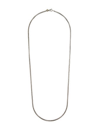 David Yurman Two-Tone Box Chain Necklace