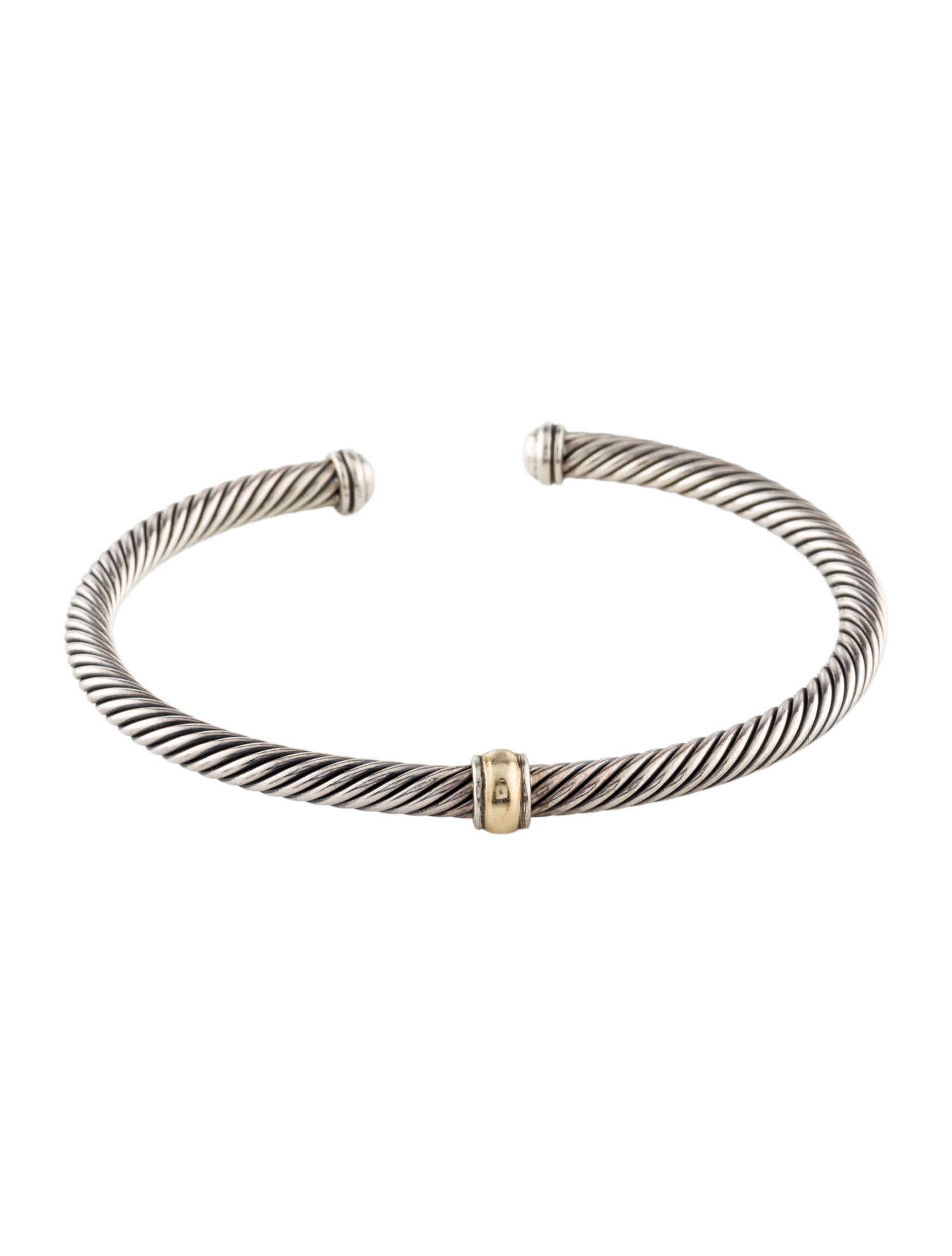 David Yurman Two-Tone Cable Flex® Station Bracelet