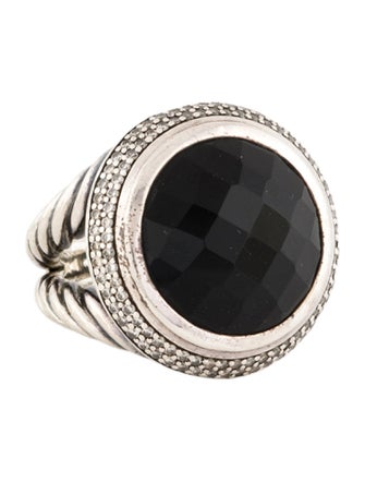 David Yurman Onyx & Diamond Ring