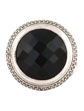 David Yurman Onyx & Diamond Ring
