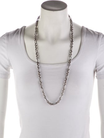 David Yurman Two-Tone Figaro Toggle Chain Necklace