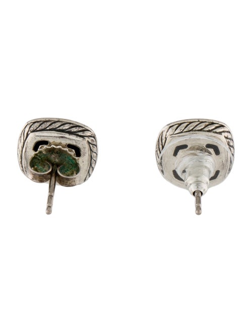 David Yurman Onyx & Diamond Albion Stud Earrings