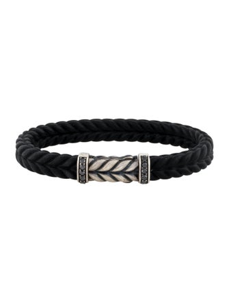 David Yurman Diamond Rubber Bracelet