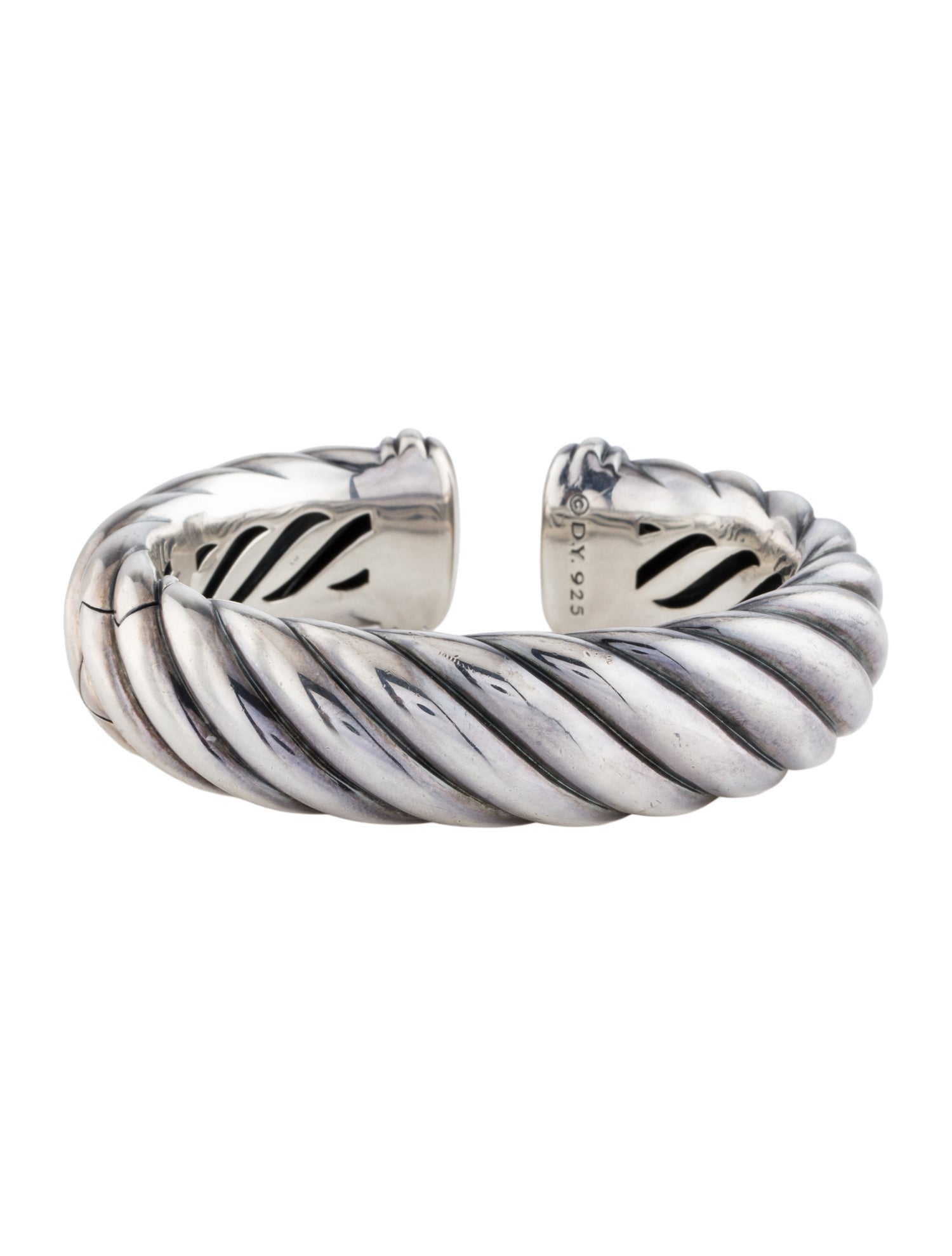 David Yurman Sculpted Cable Hinged Cuff Bracelet