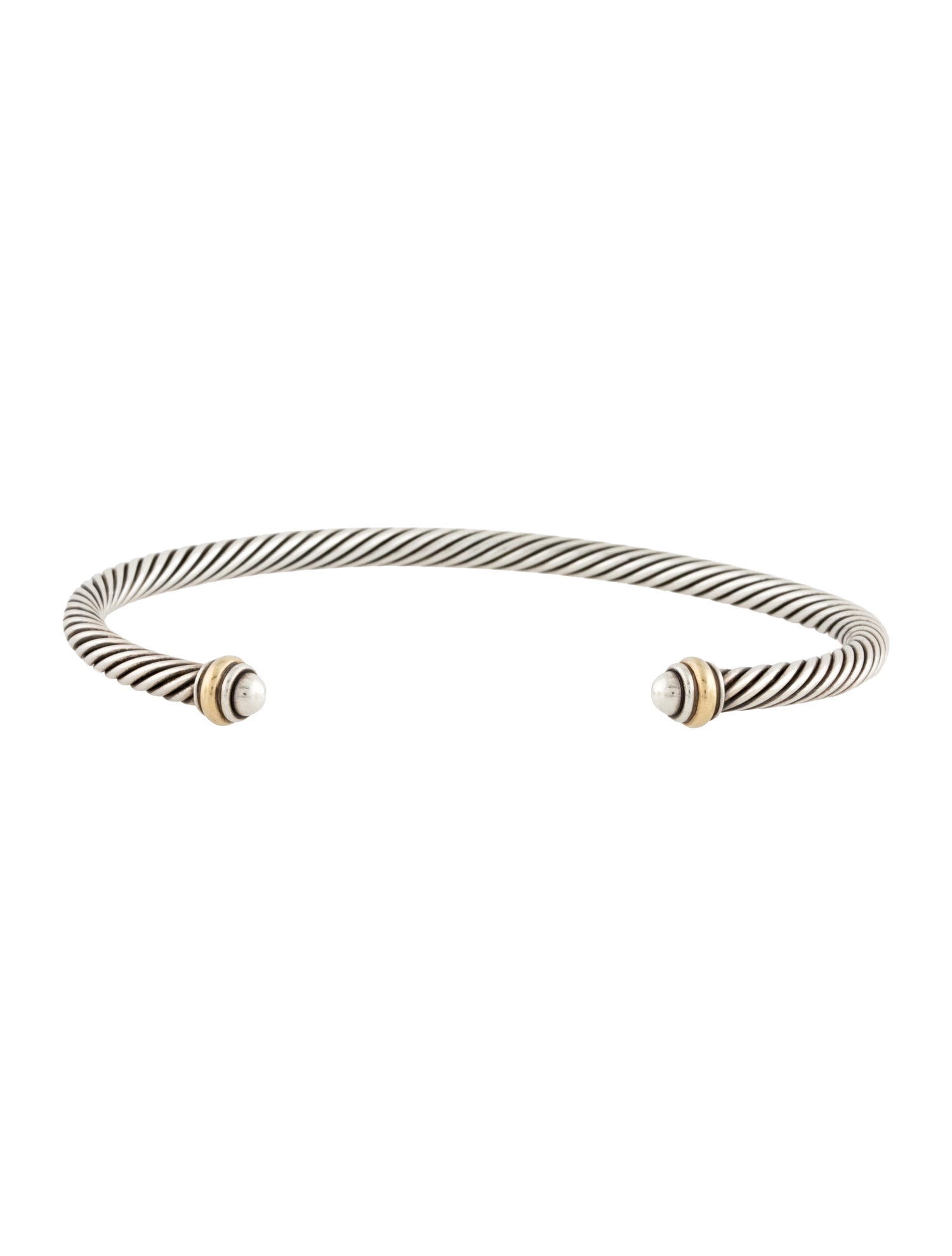 David Yurman Two-Tone Classic Cable Cuff Bracelet