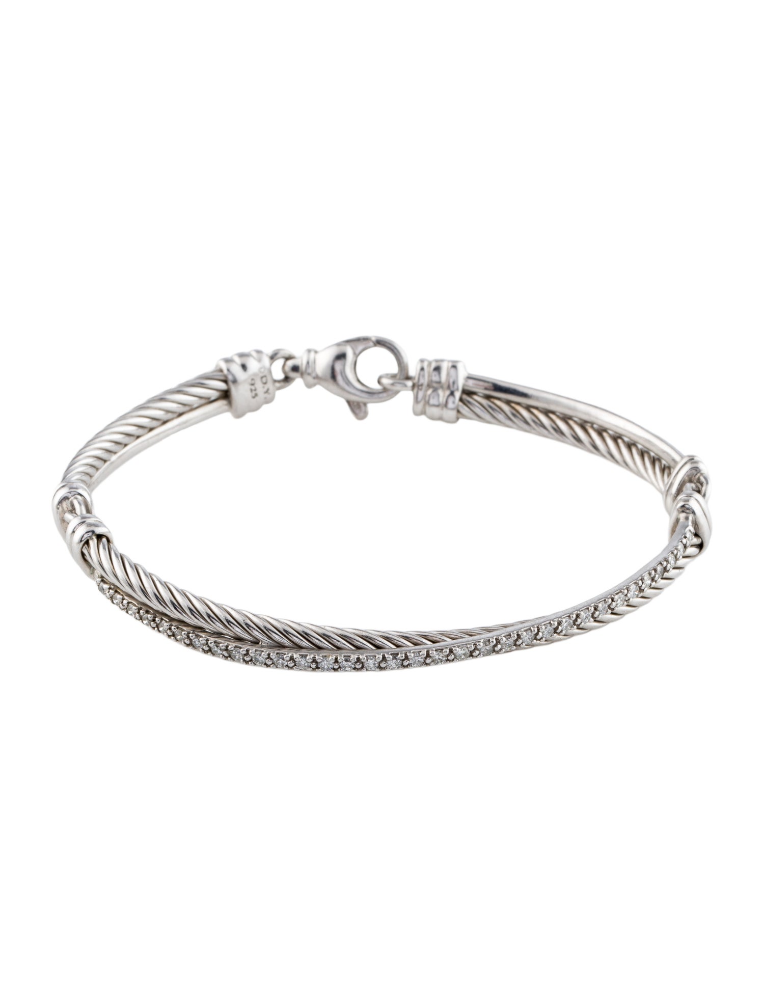 David Yurman Diamond Crossover Bracelet