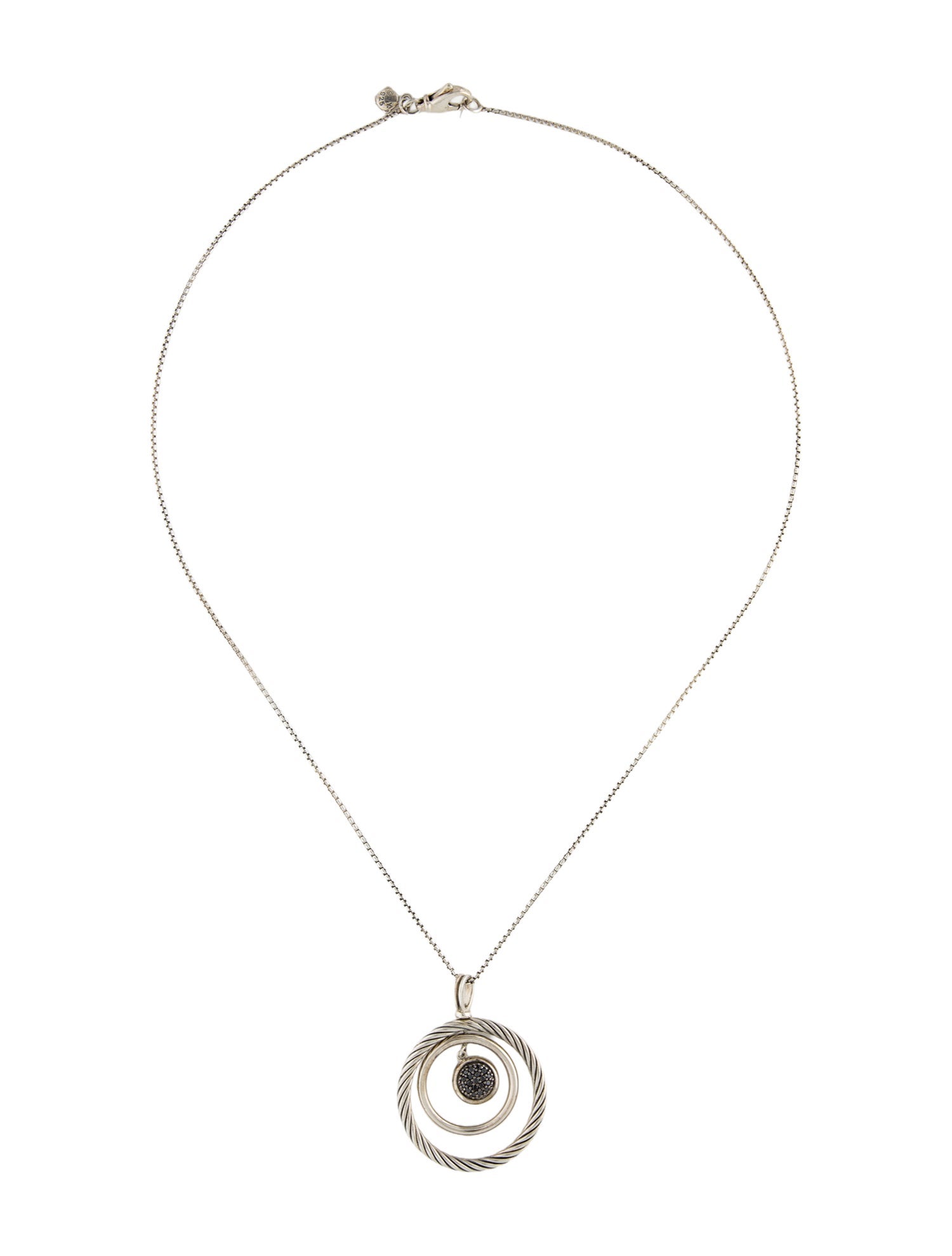 David Yurman Diamond Mobile Pendant Necklace