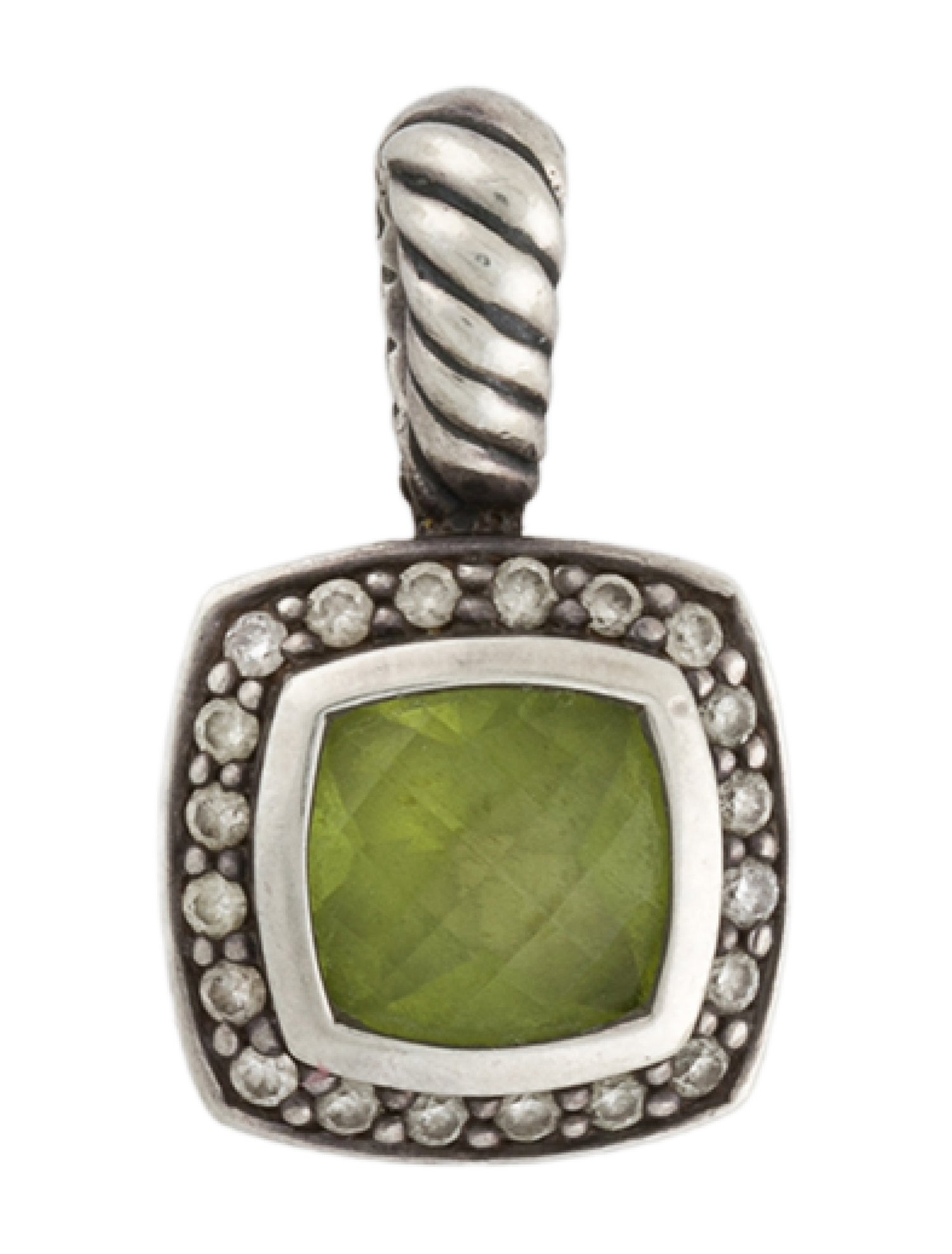 David Yurman Peridot & Diamond Petite Albion Pendant