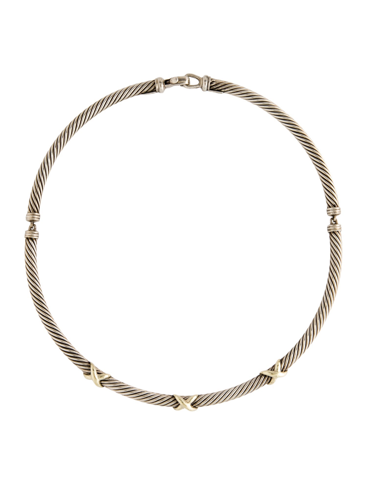 David Yurman David Yurman X Cable Collar Necklace