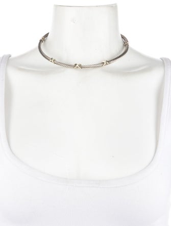 David Yurman David Yurman X Cable Collar Necklace