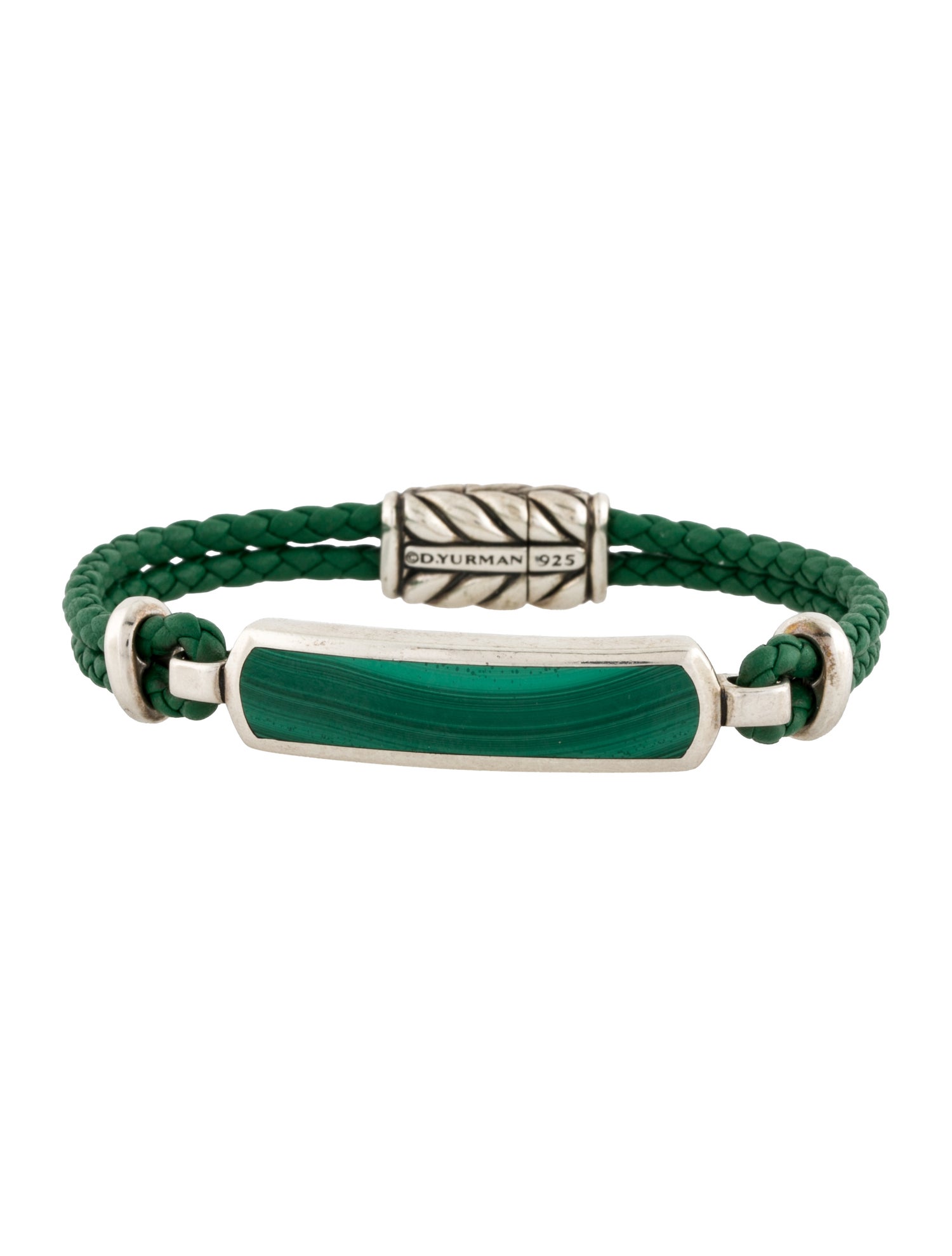 David Yurman Malachite Bar Station Bracelet