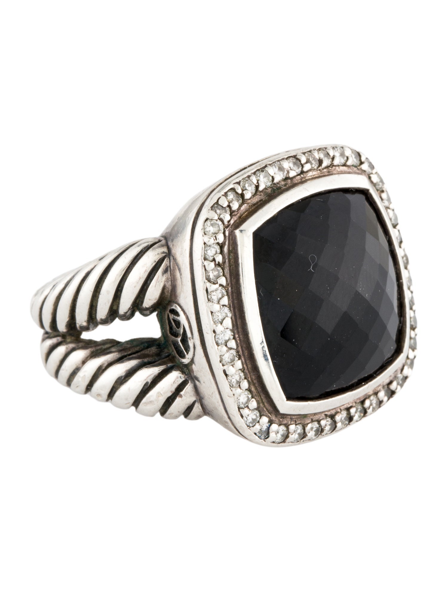 David Yurman Onyx & Diamond Albion® Ring