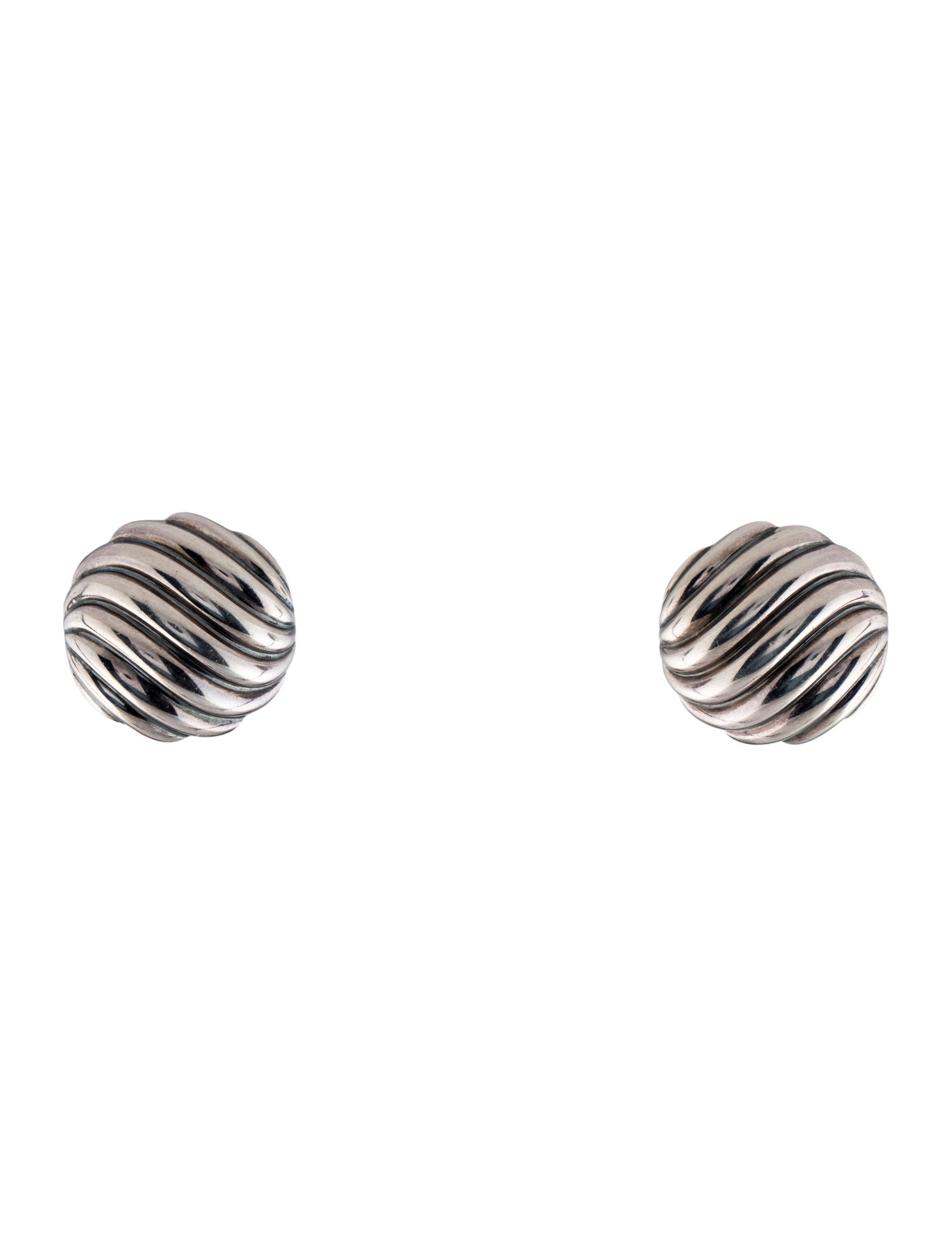 David Yurman Sculpted Cable Earclip Earrings