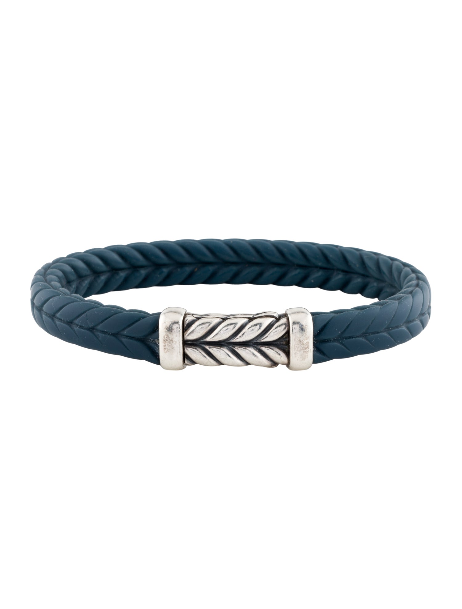 David Yurman Rubber Chevron Link Bracelet