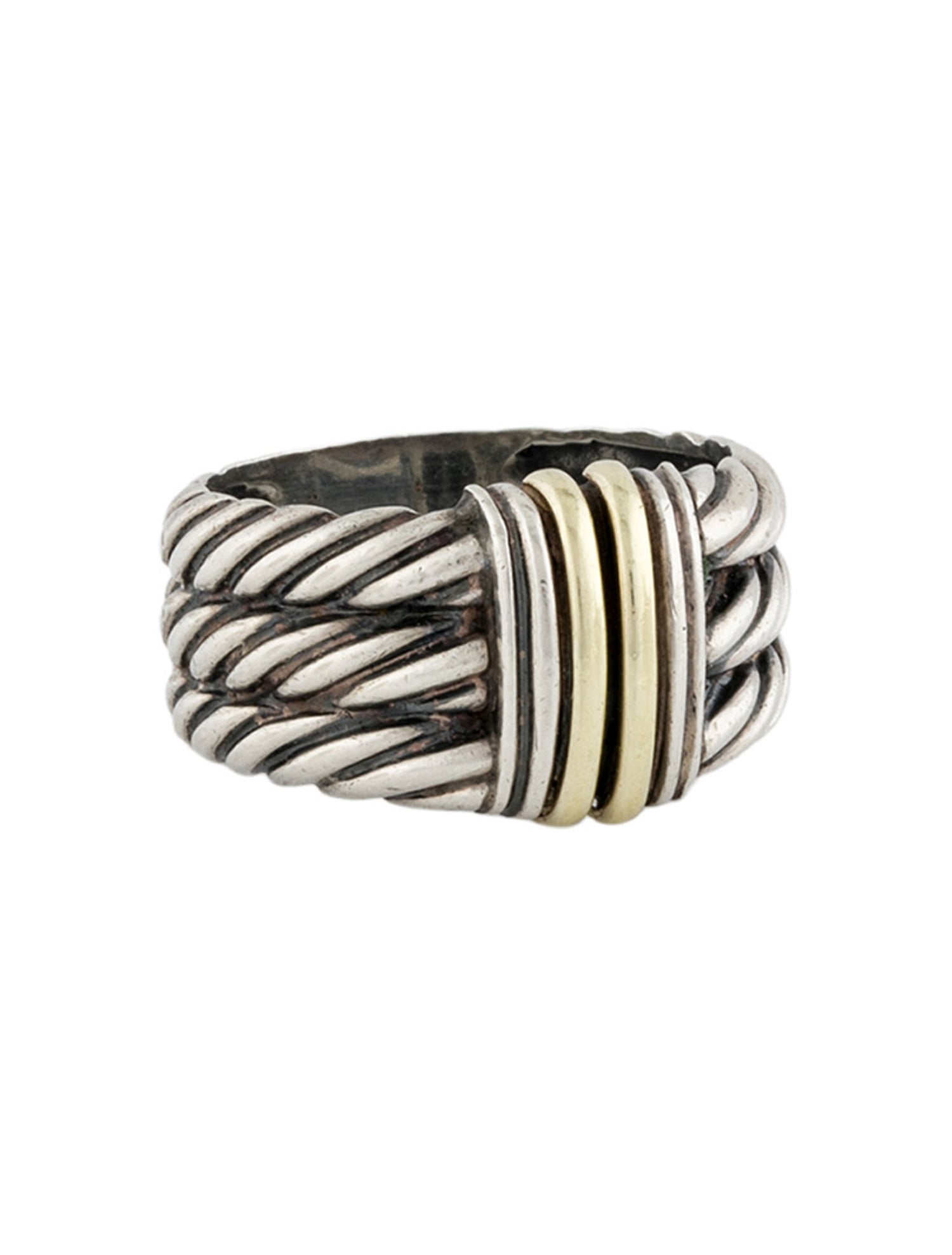 David Yurman Three-Row Cable Ring