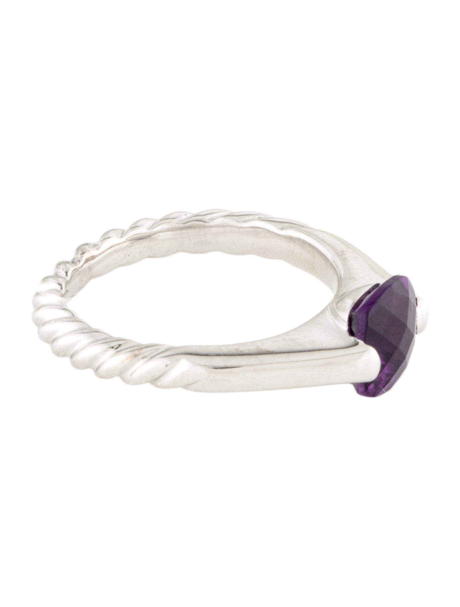 David Yurman 18K Amethyst Cocktail Ring