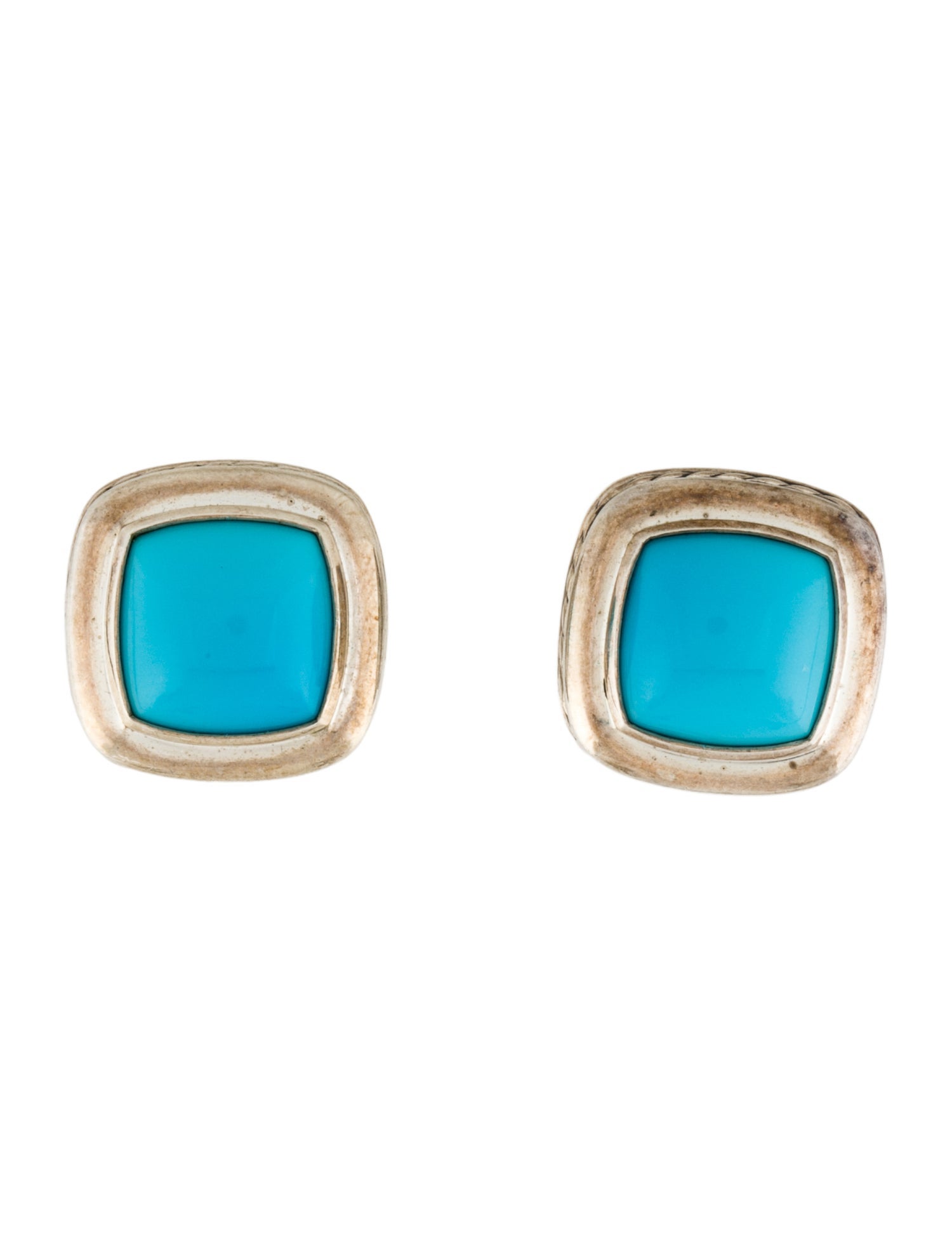 David Yurman Turquoise Albion Earclips