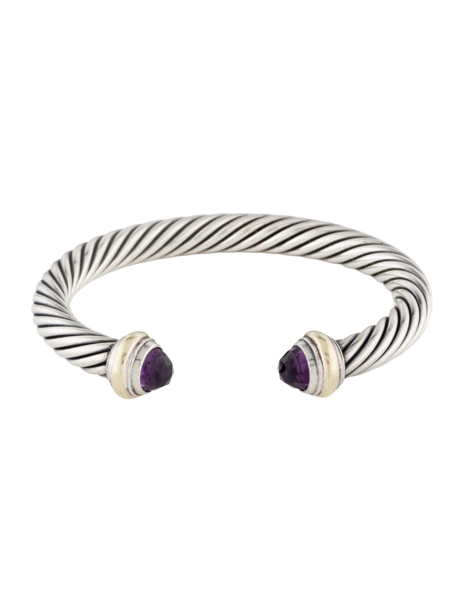 David Yurman Amethyst Classic Cable Bracelet