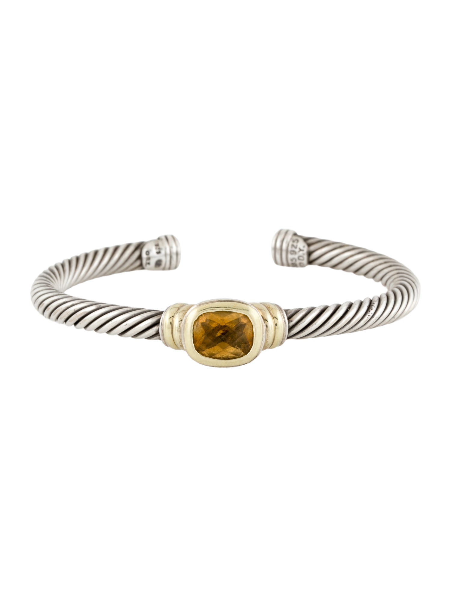 David Yurman Citrine Station Cable Cuff