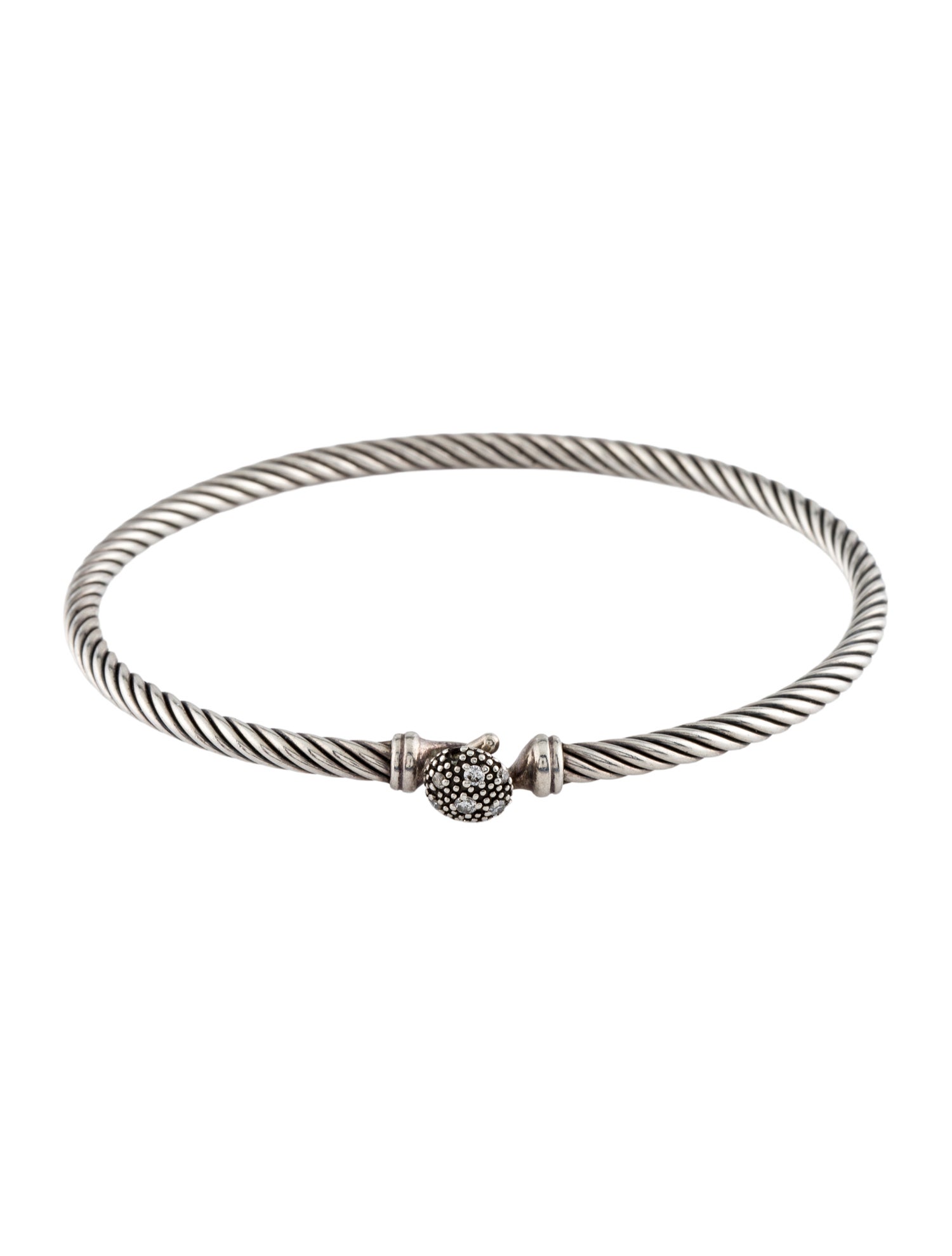 David Yurman Diamond Midnight Mélange Bangle Bracelet