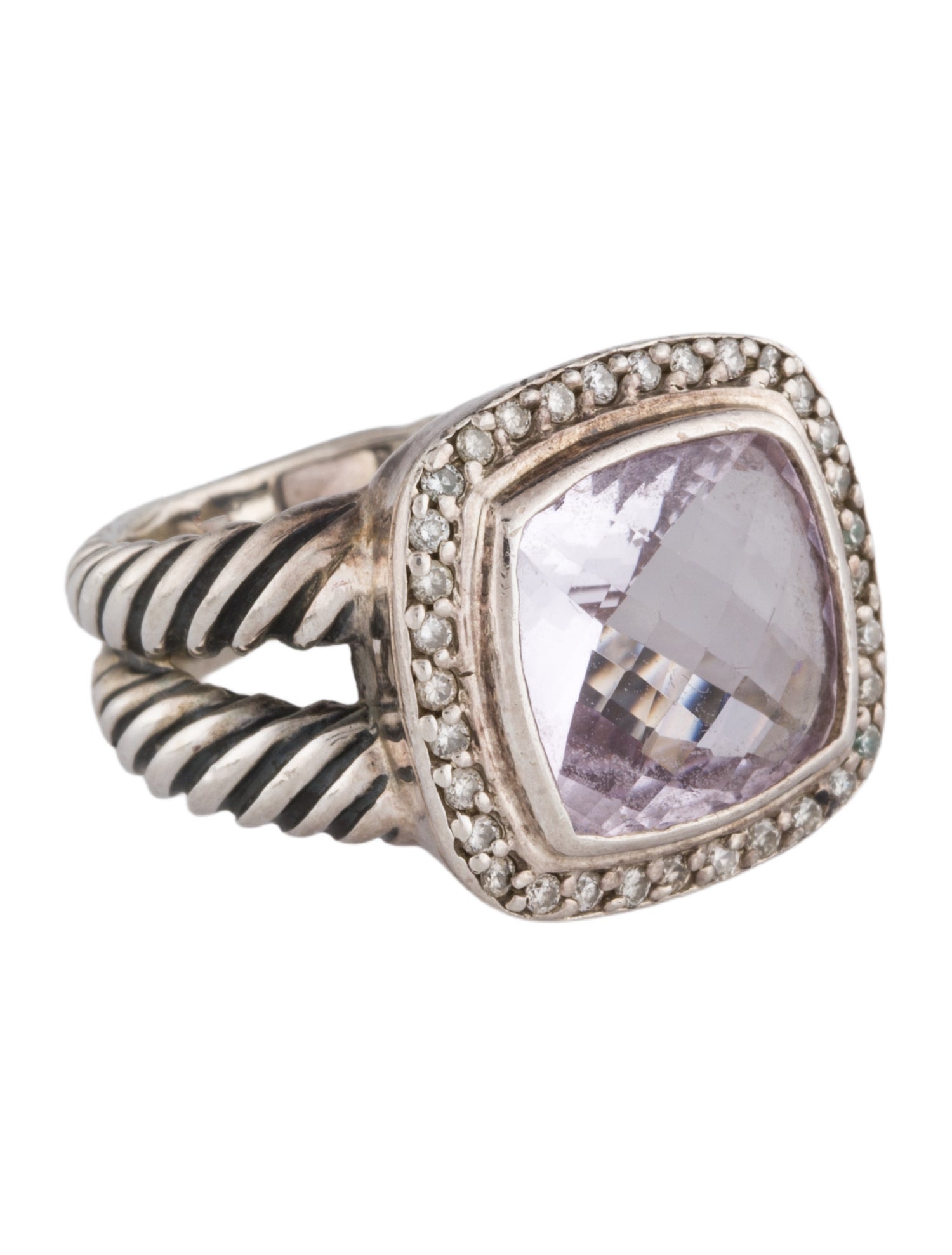 David Yurman Quartz & Diamond Albion Cocktail Ring