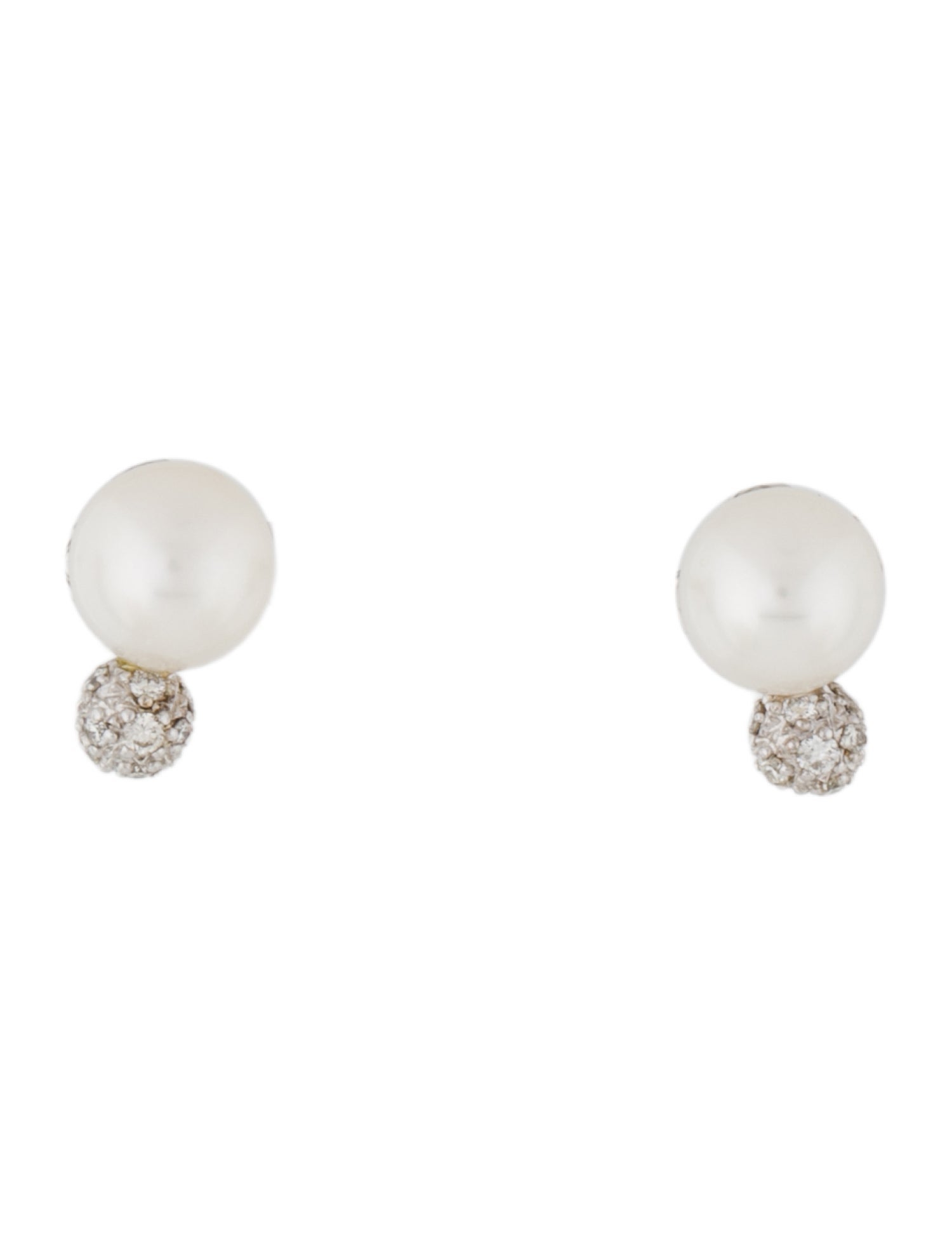 David Yurman Pearl & Diamond Pave Solari Stud Earrings