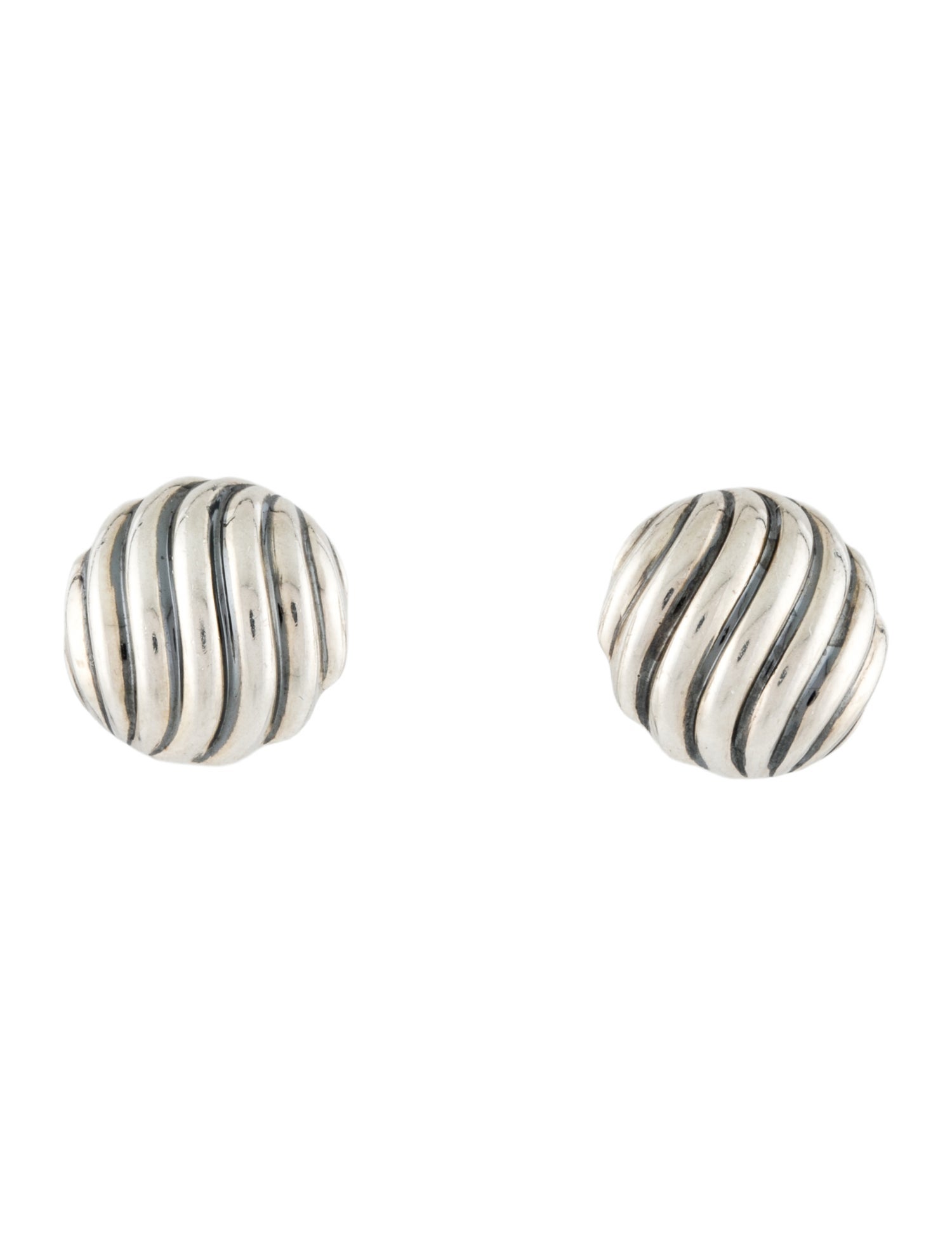 David Yurman Sculpted Cable Stud Earrings
