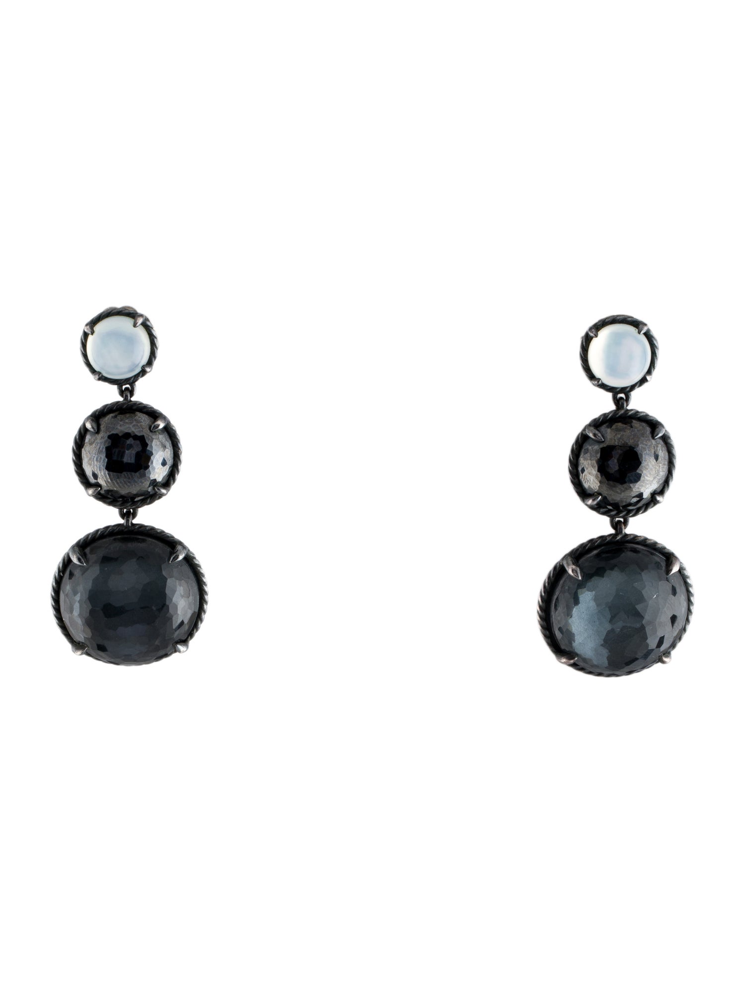 David Yurman Multi-Stone Chatelaine Triple Drop Earrings