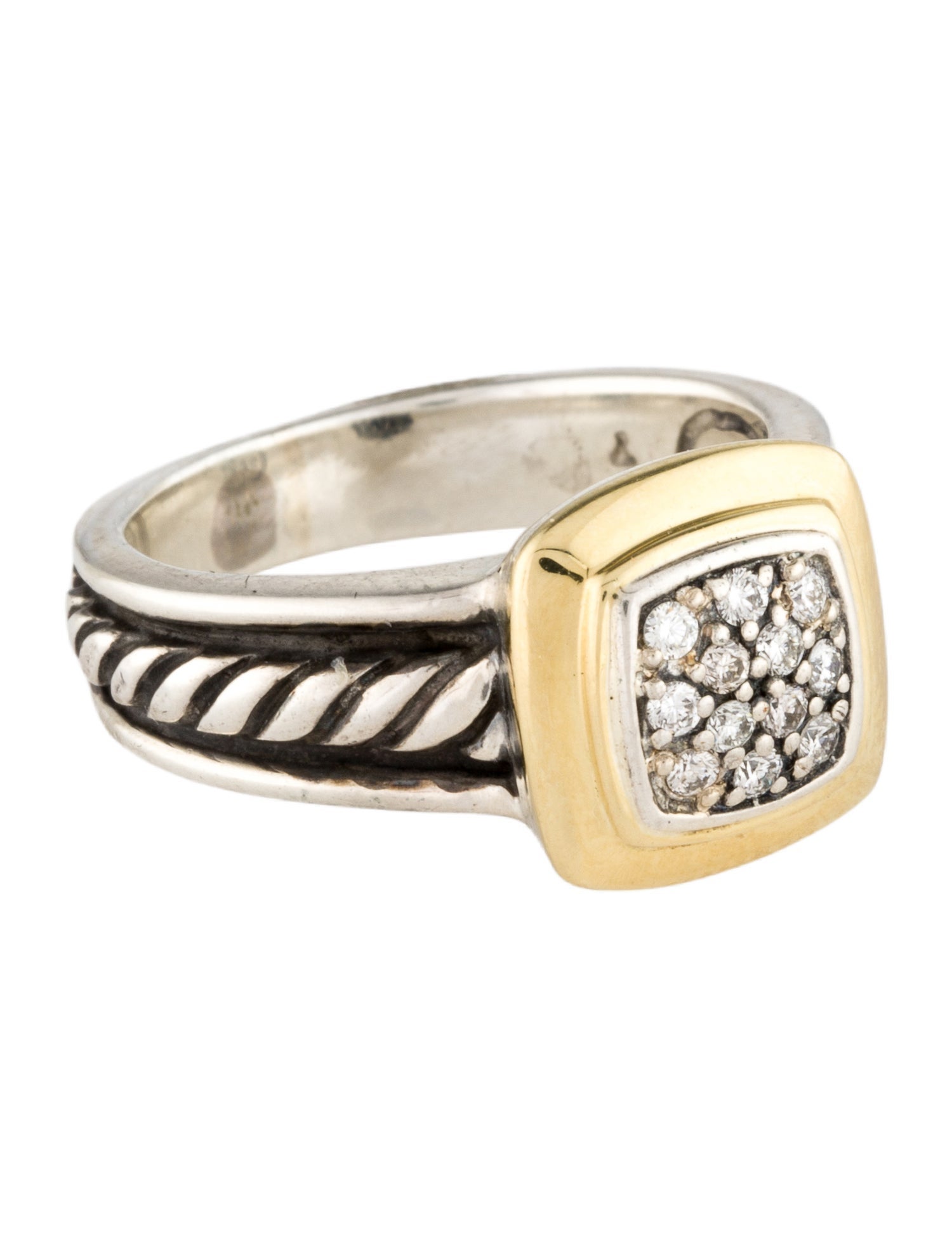 David Yurman Vintage Diamond Albion Cocktail Ring