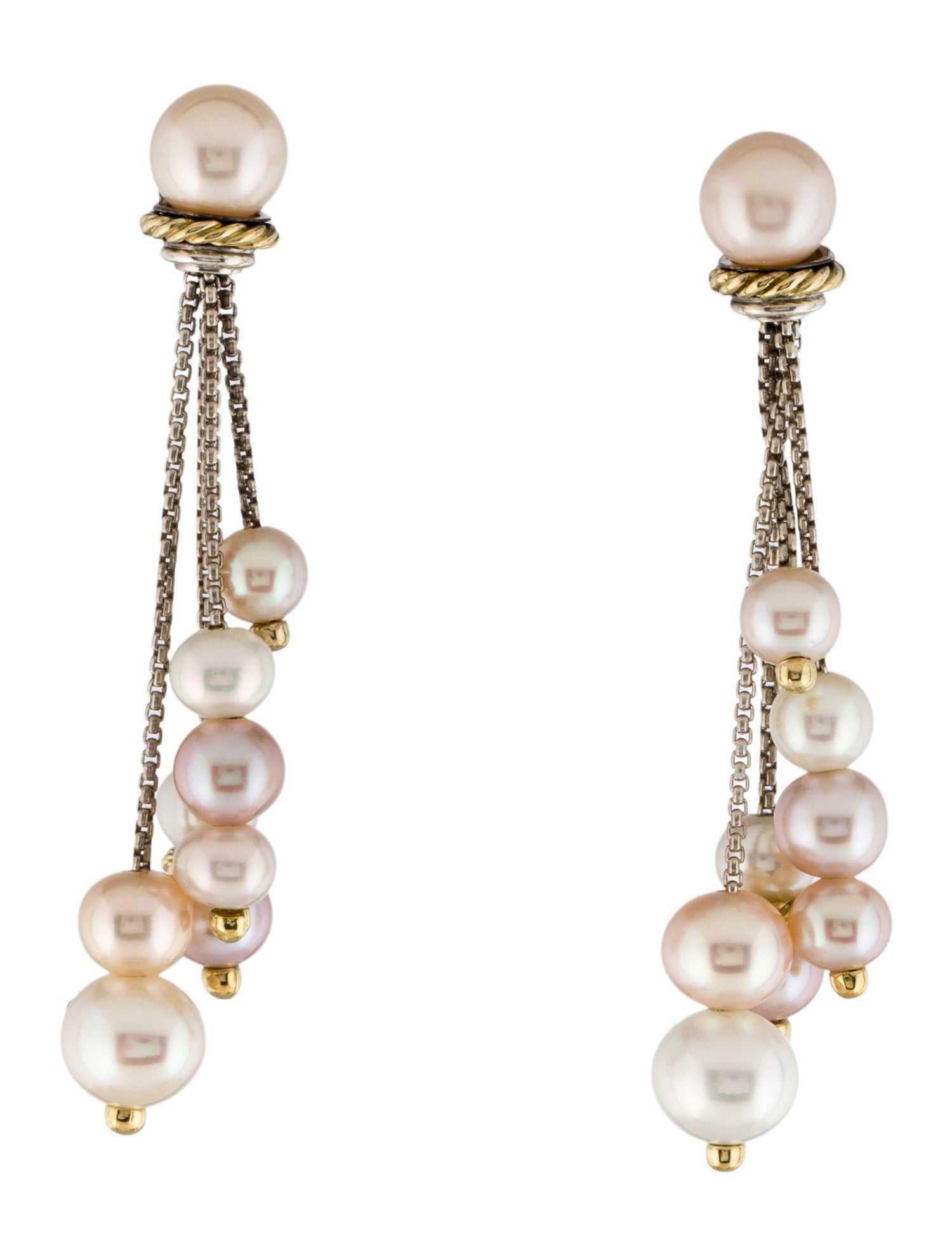 David Yurman Pearl Tassel Earrings