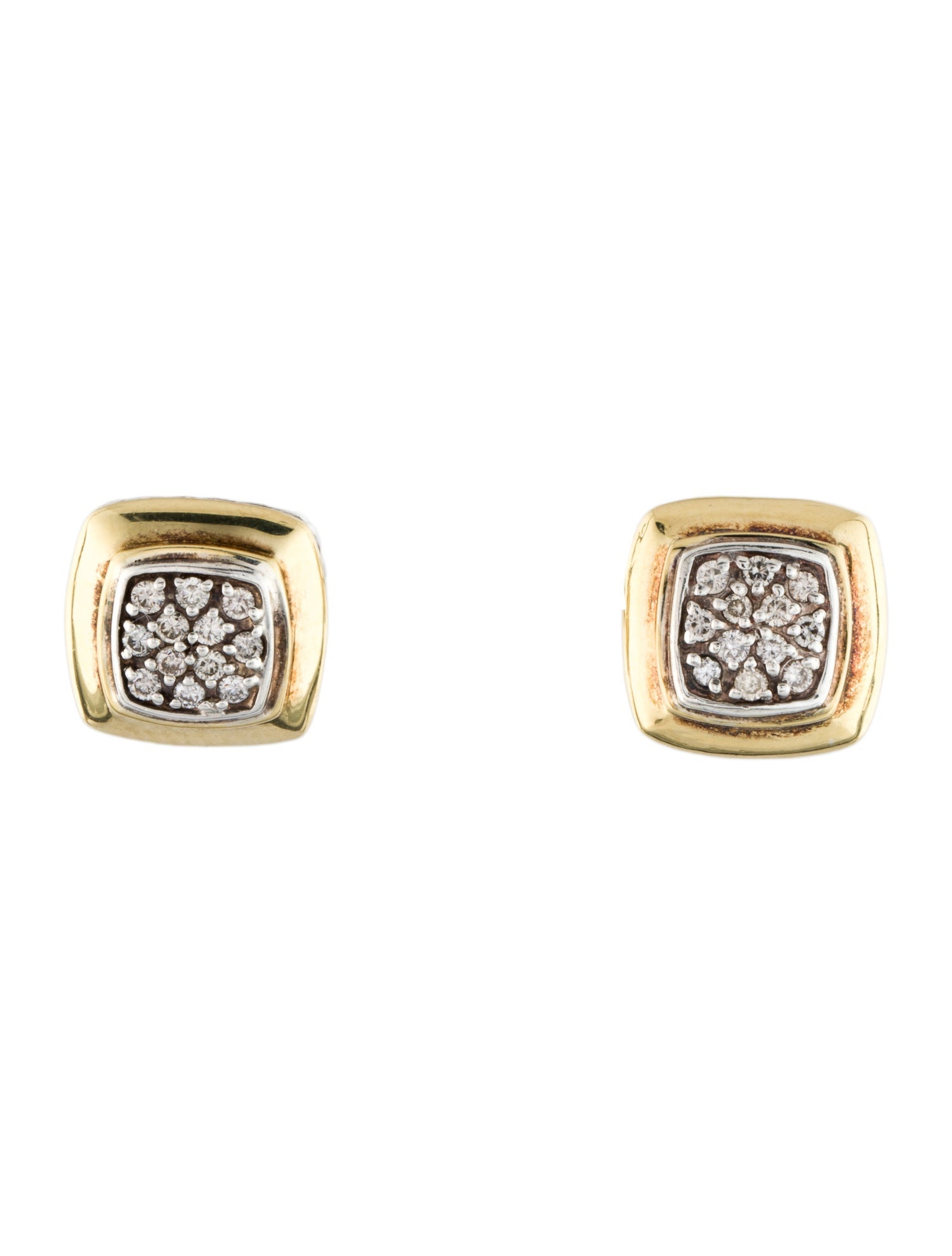 David Yurman Diamond Albion Stud Earrings