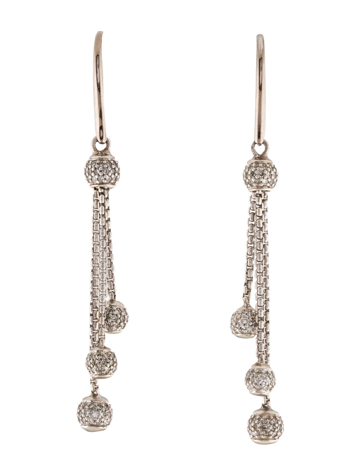 David Yurman Diamond Drop Earrings