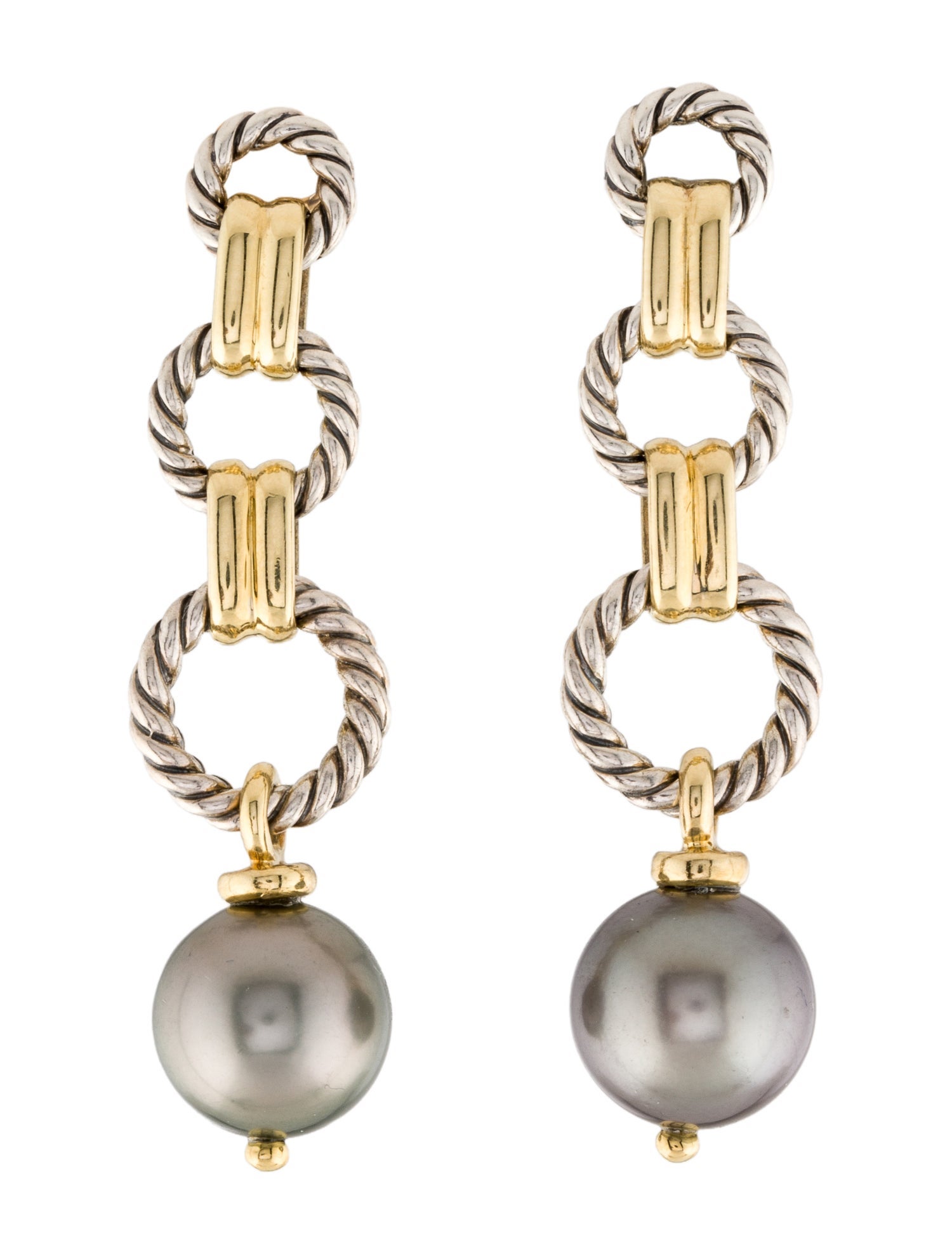 David Yurman Pearl Drop Earrings