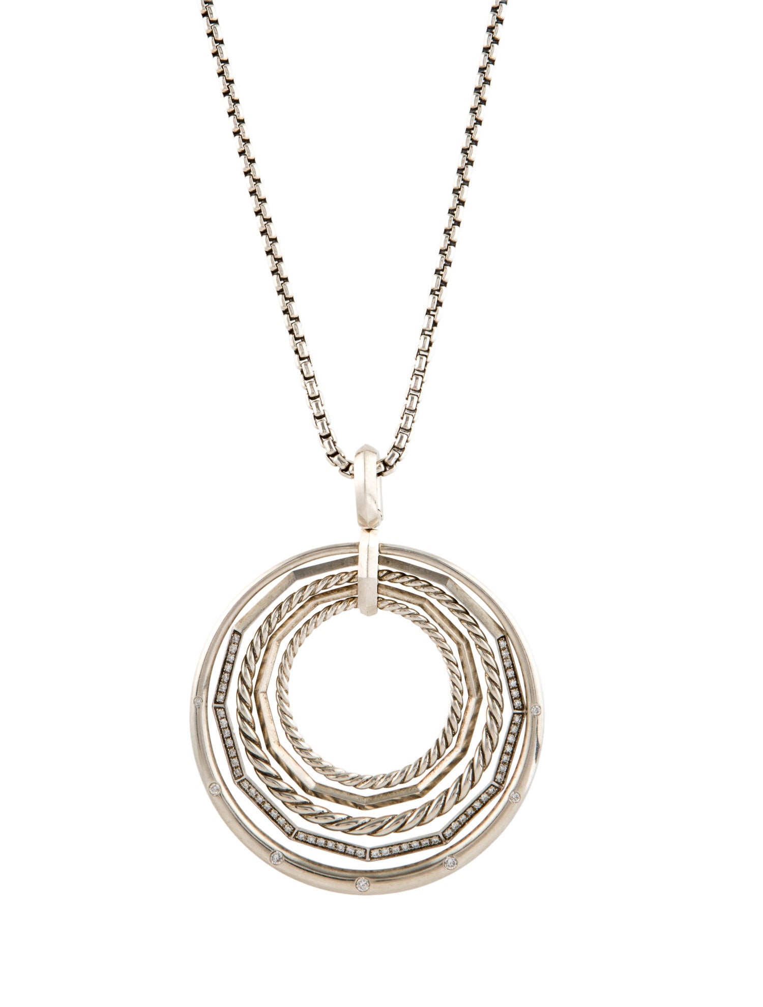 David Yurman Diamond Stax Large Pendant