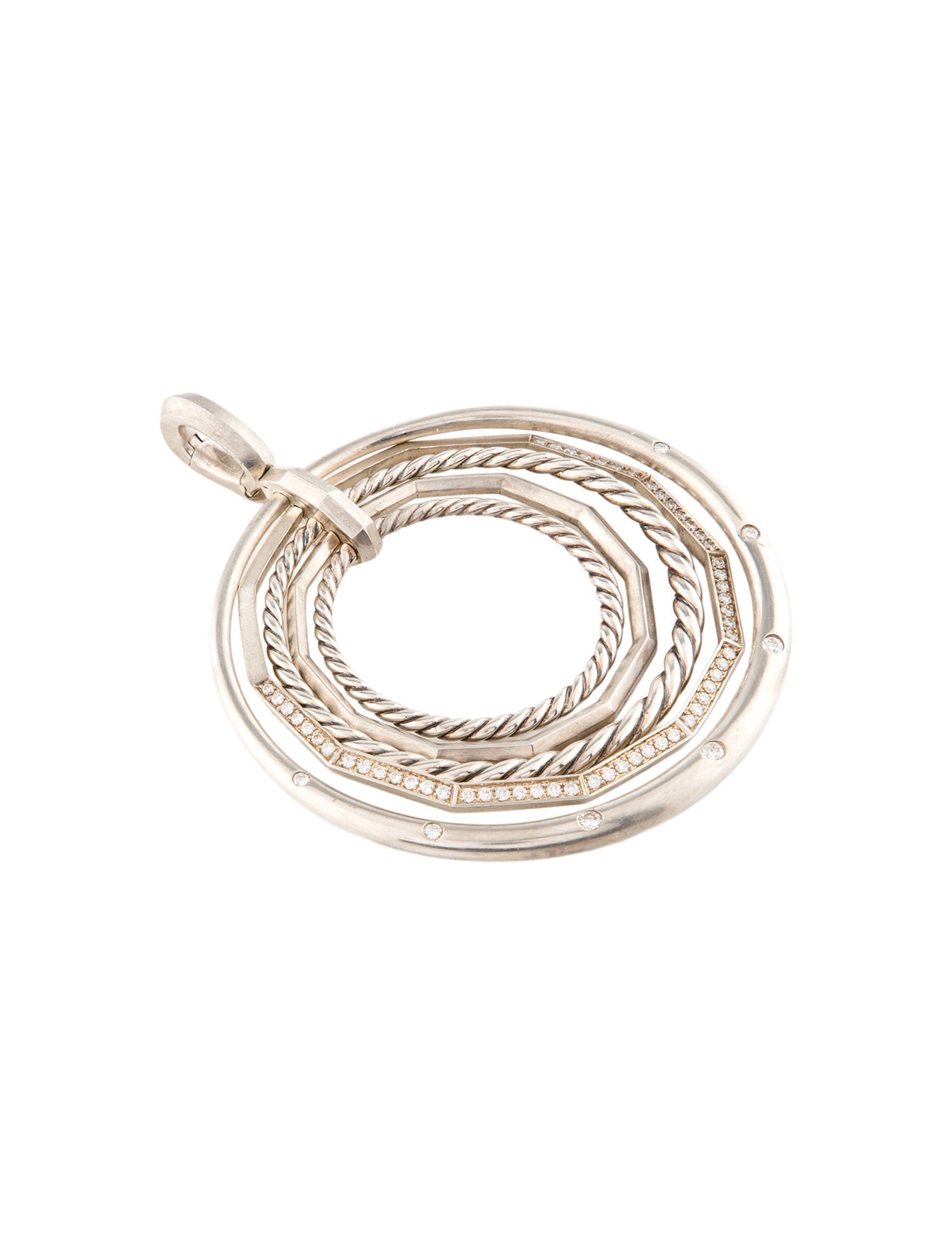 David Yurman Diamond Stax Large Pendant