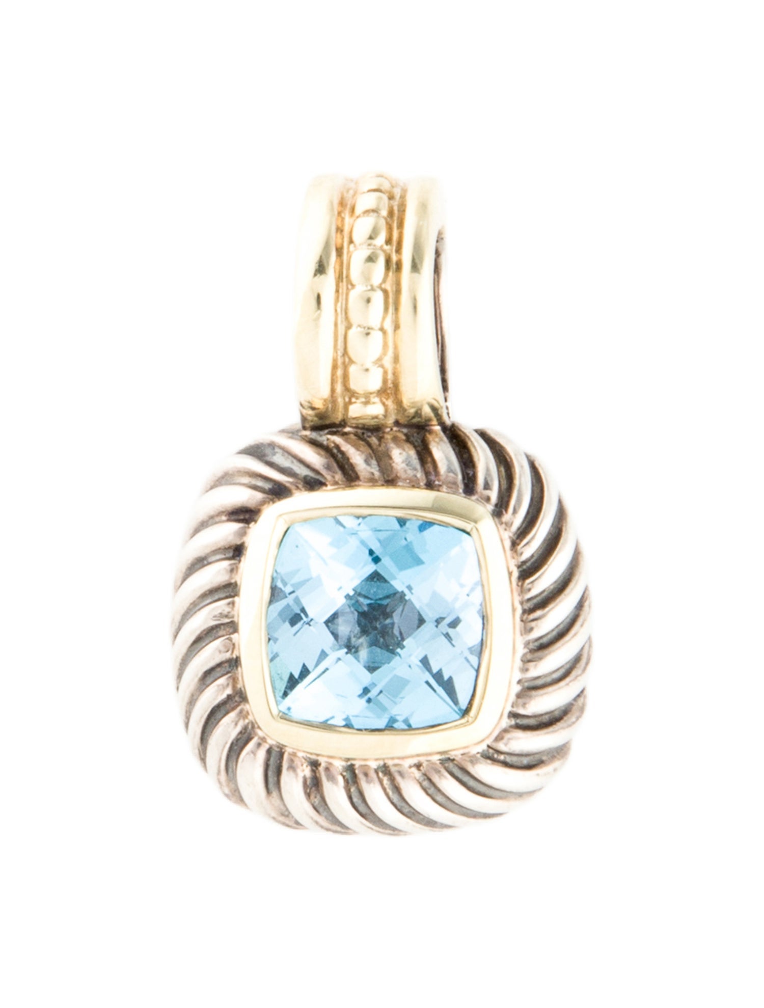 David Yurman Topaz Albion Enhancer Pendant