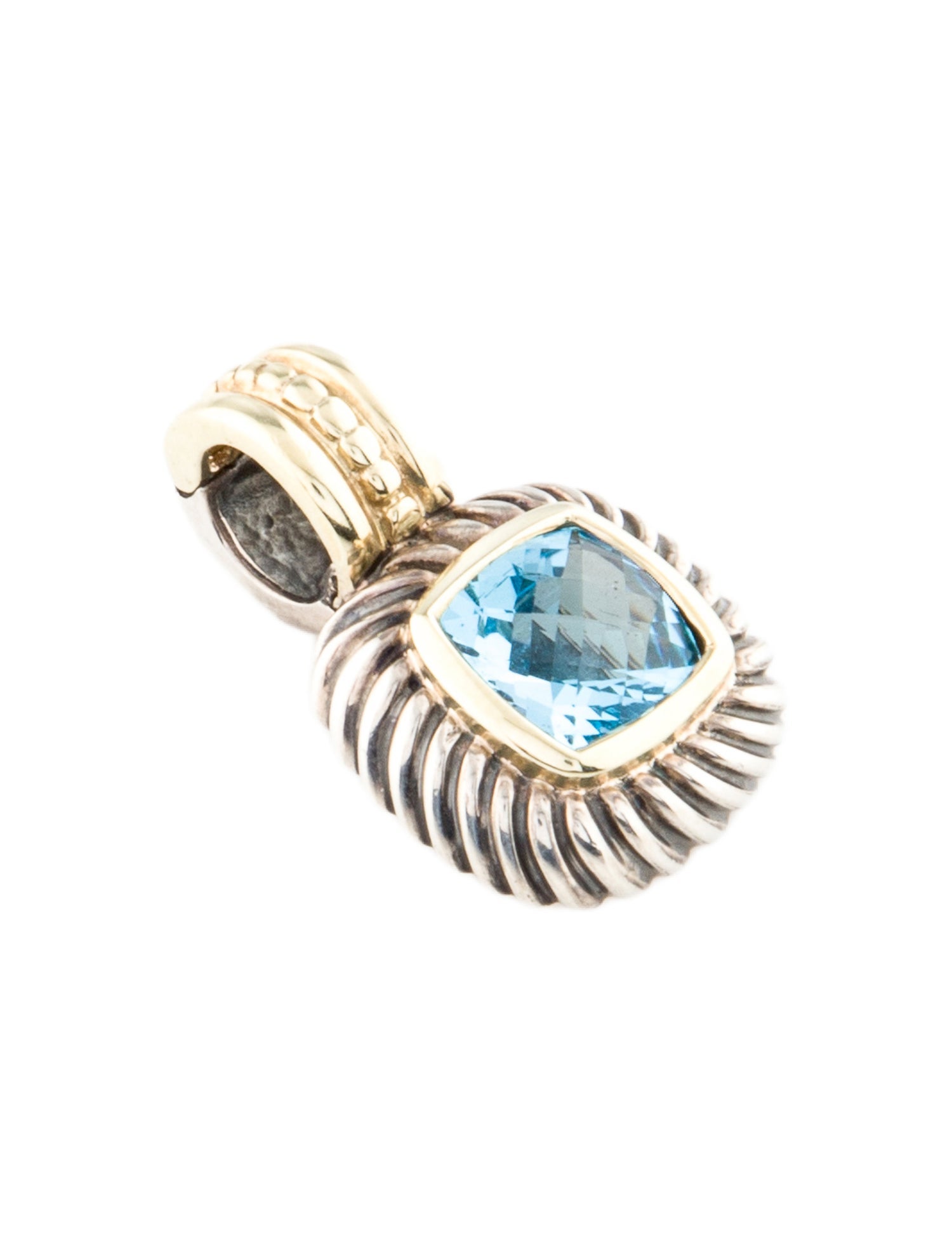 David Yurman Topaz Albion Enhancer Pendant