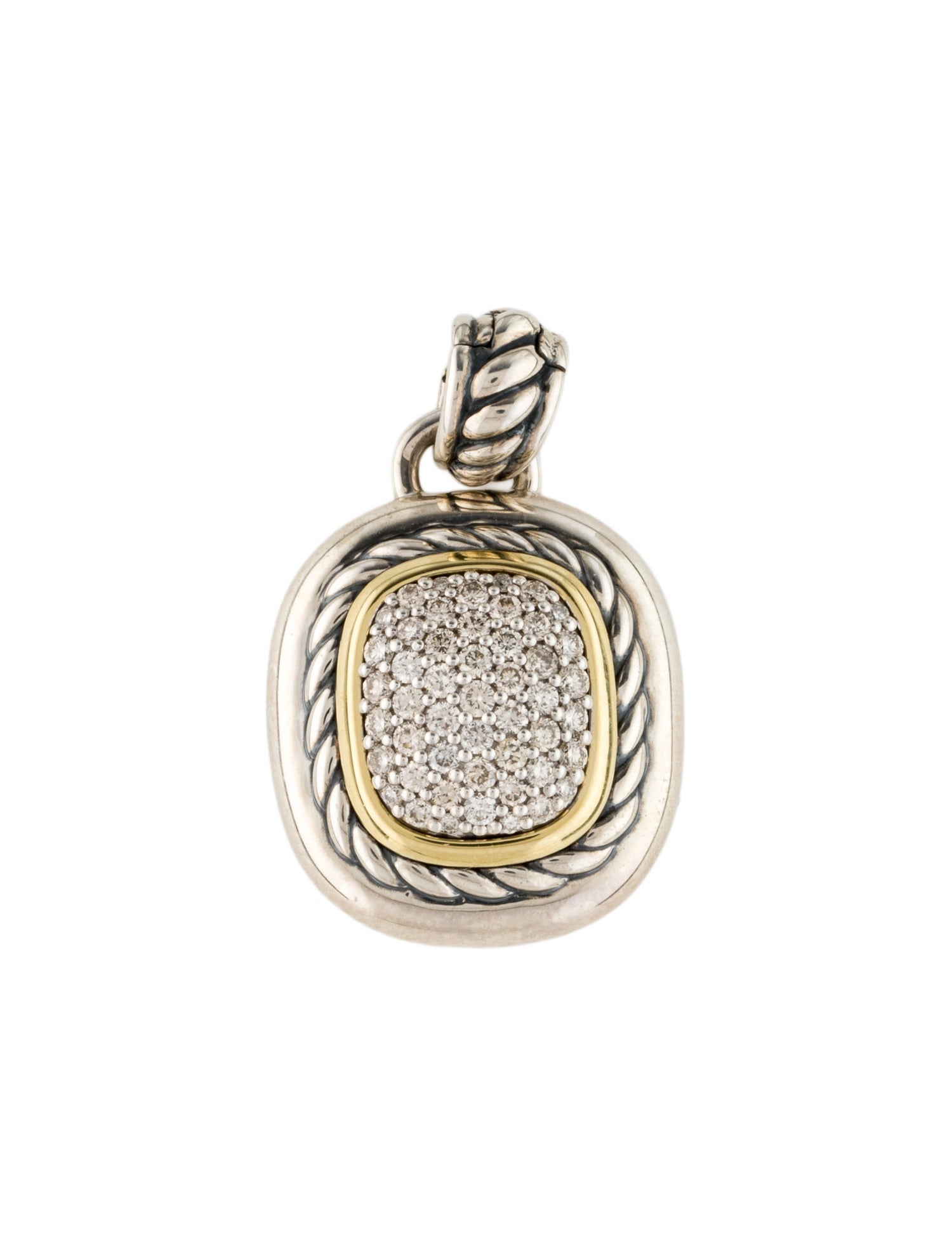 David Yurman Diamond Albion Enhancer Pendant