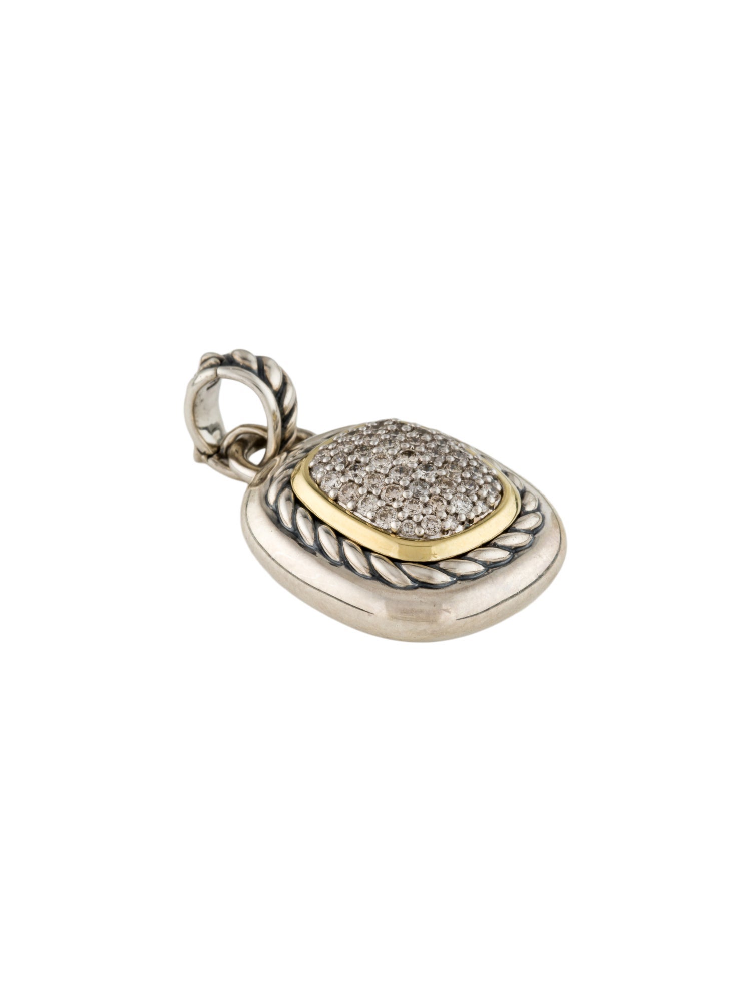 David Yurman Diamond Albion Enhancer Pendant