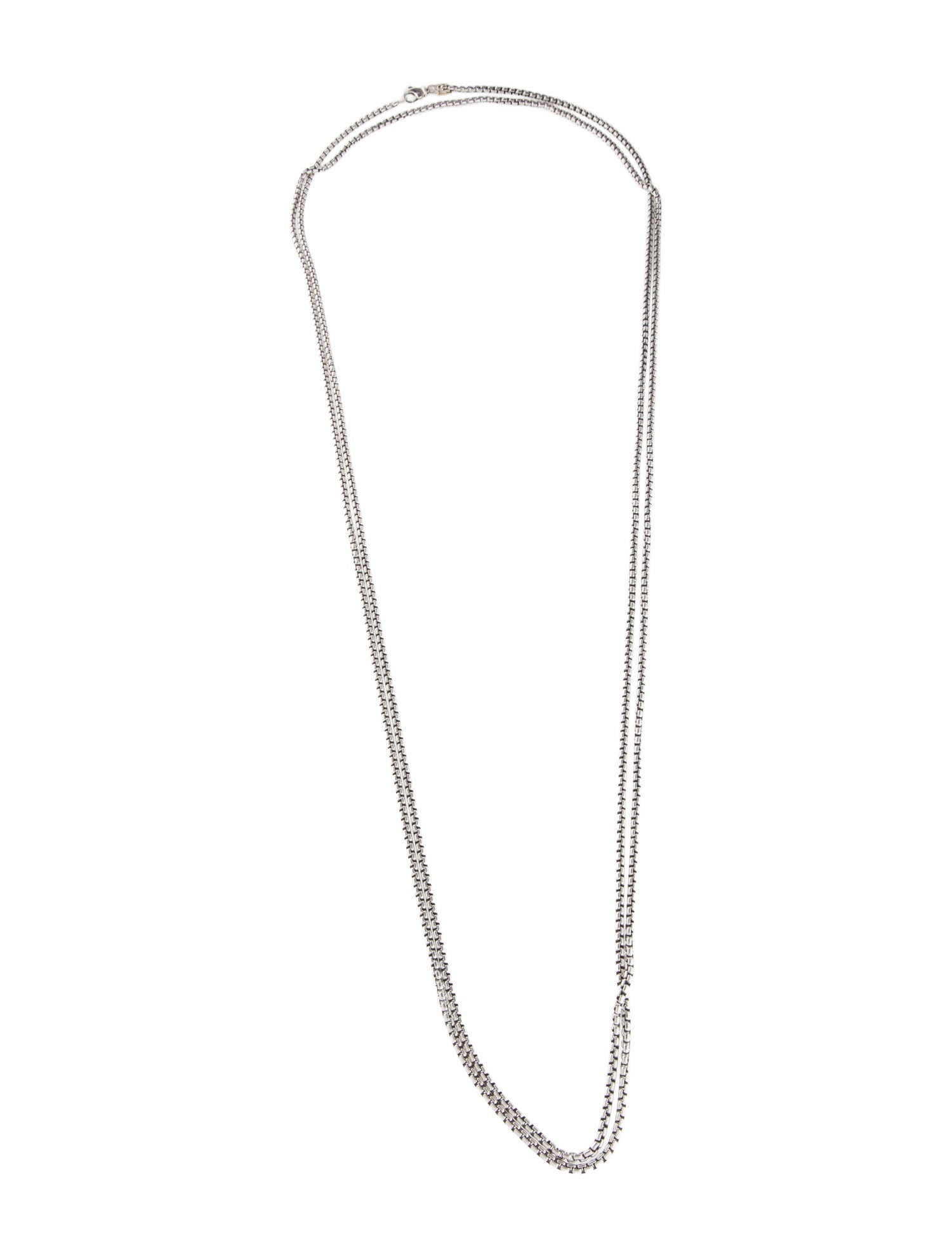 David Yurman Two-Tone Box Chain Necklace
