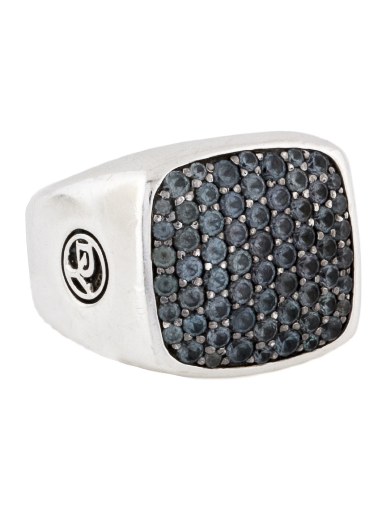 David Yurman Color-Change Garnet Signet Ring